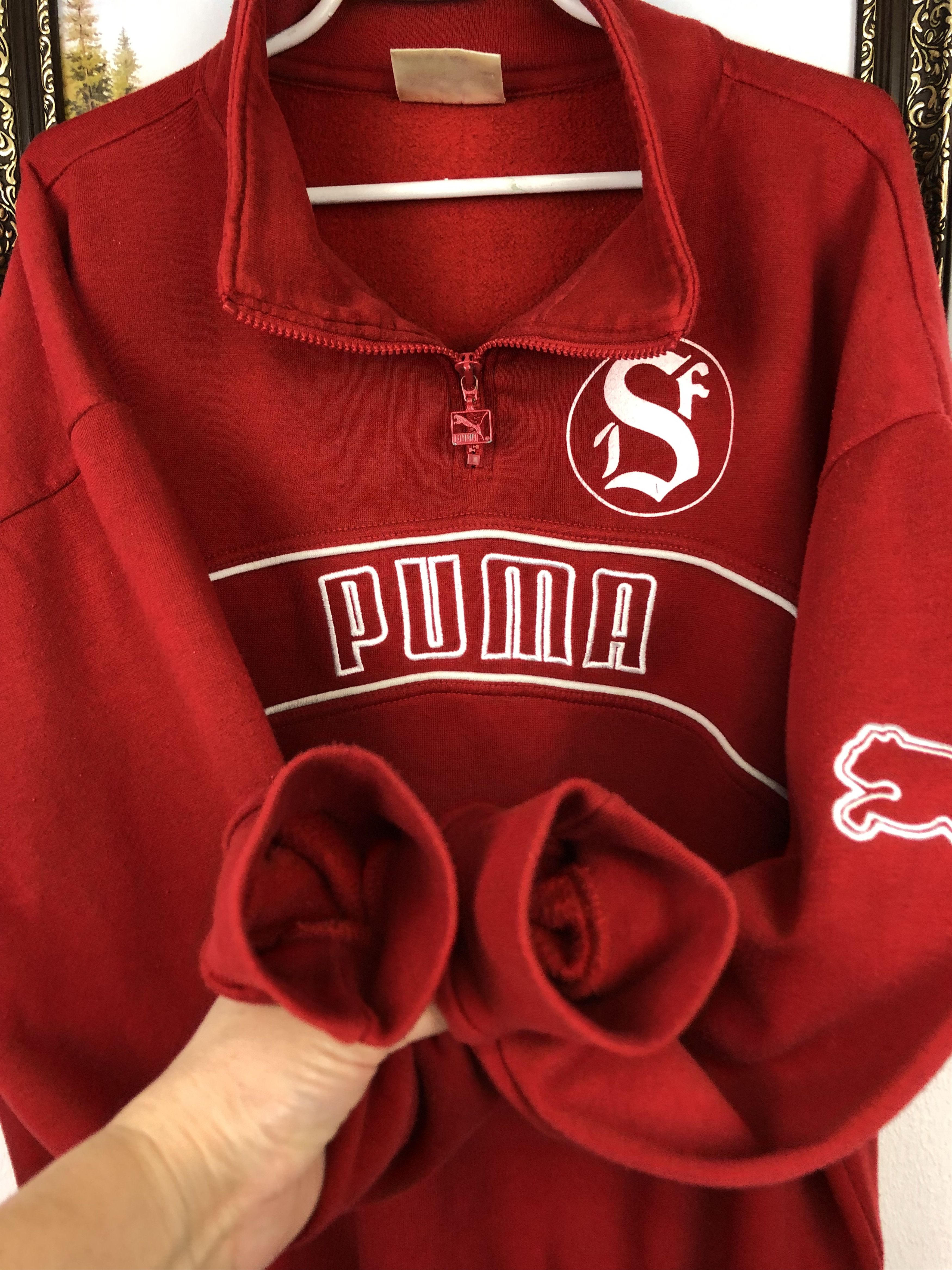 Puma Vintage Sandviken Football Jacket Soccer Track Sweatshirt Size US XL / EU 56 / 4 - 4 Thumbnail