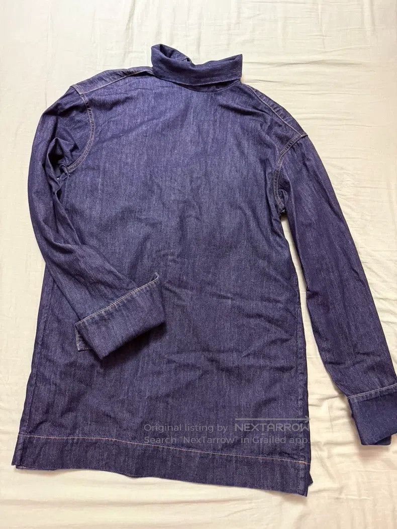 Dries Van Noten Dries Van Noten Denim Bow Shirt Size US XS / EU 42 / 0 - 1 Thumbnail