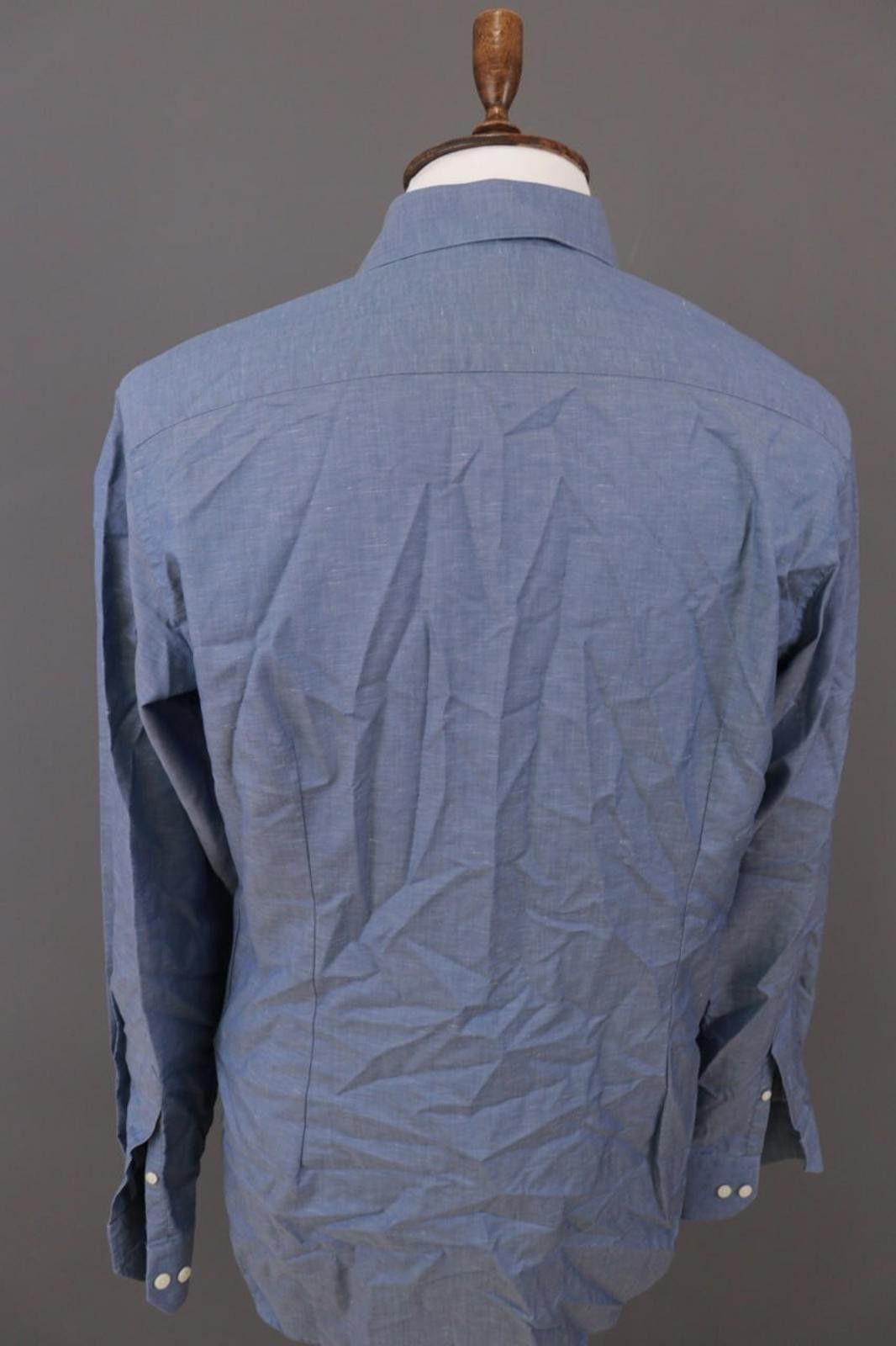 Eton Eton Blue Contemporary Wr Free Cotton Shirt Size 42 / 16 Size US M / EU 48-50 / 2 - 10 Thumbnail