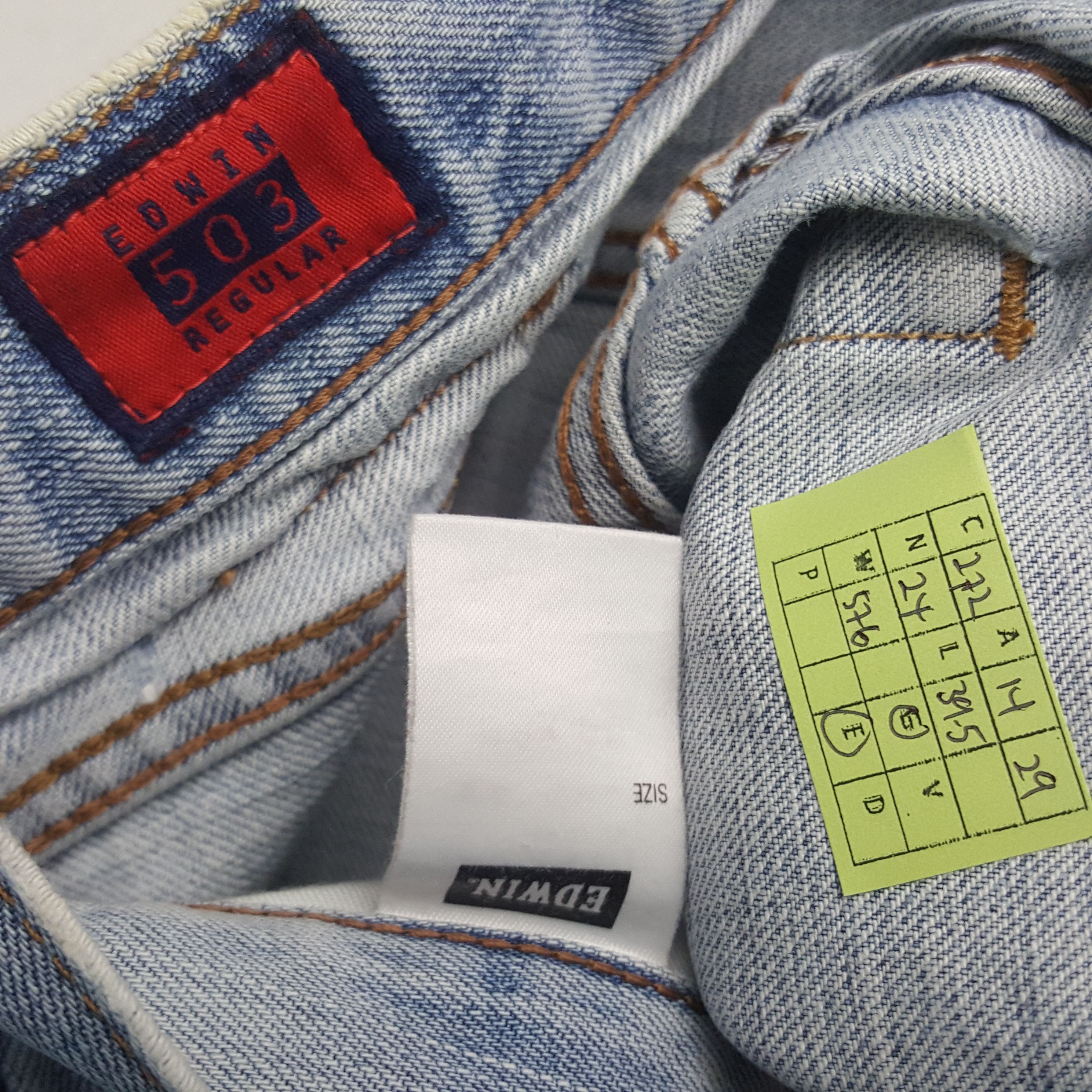 Edwin × Vintage Vintage Edwin Japanese Distressed Style Denim Jeans Size US 28 / EU 44 - 13 Thumbnail