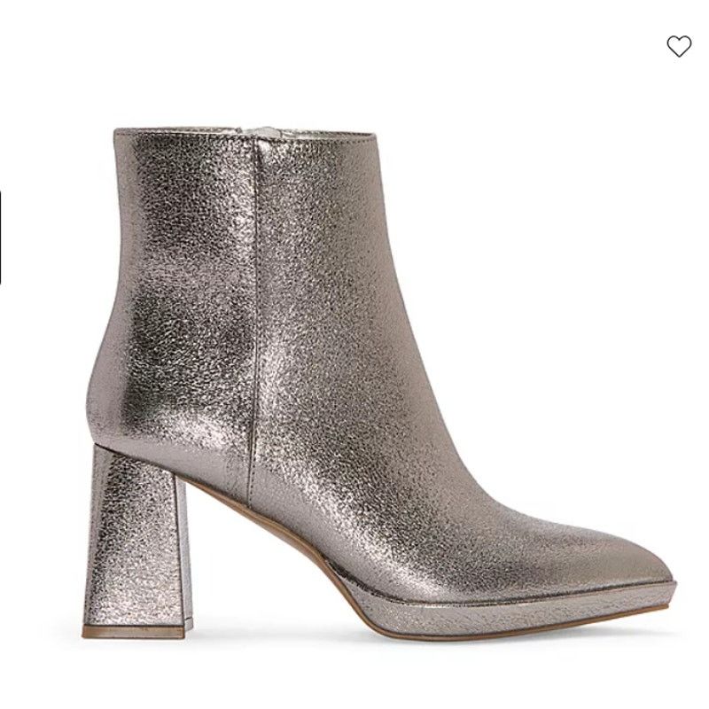 Other Worthington Womens Bannow Flared Heel Booties Pewter Size US 8.5 / IT 38.5 - 9 Thumbnail