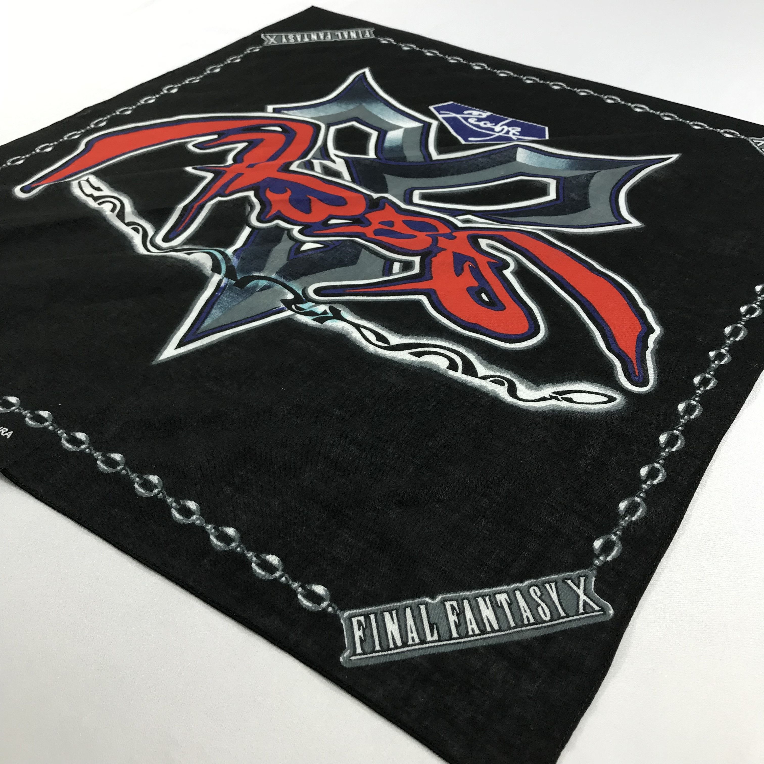 Anime × Vintage Final Fantasy Bandana / Handkerchief / Neckerchief -S2389 Size ONE SIZE - 2 Thumbnail
