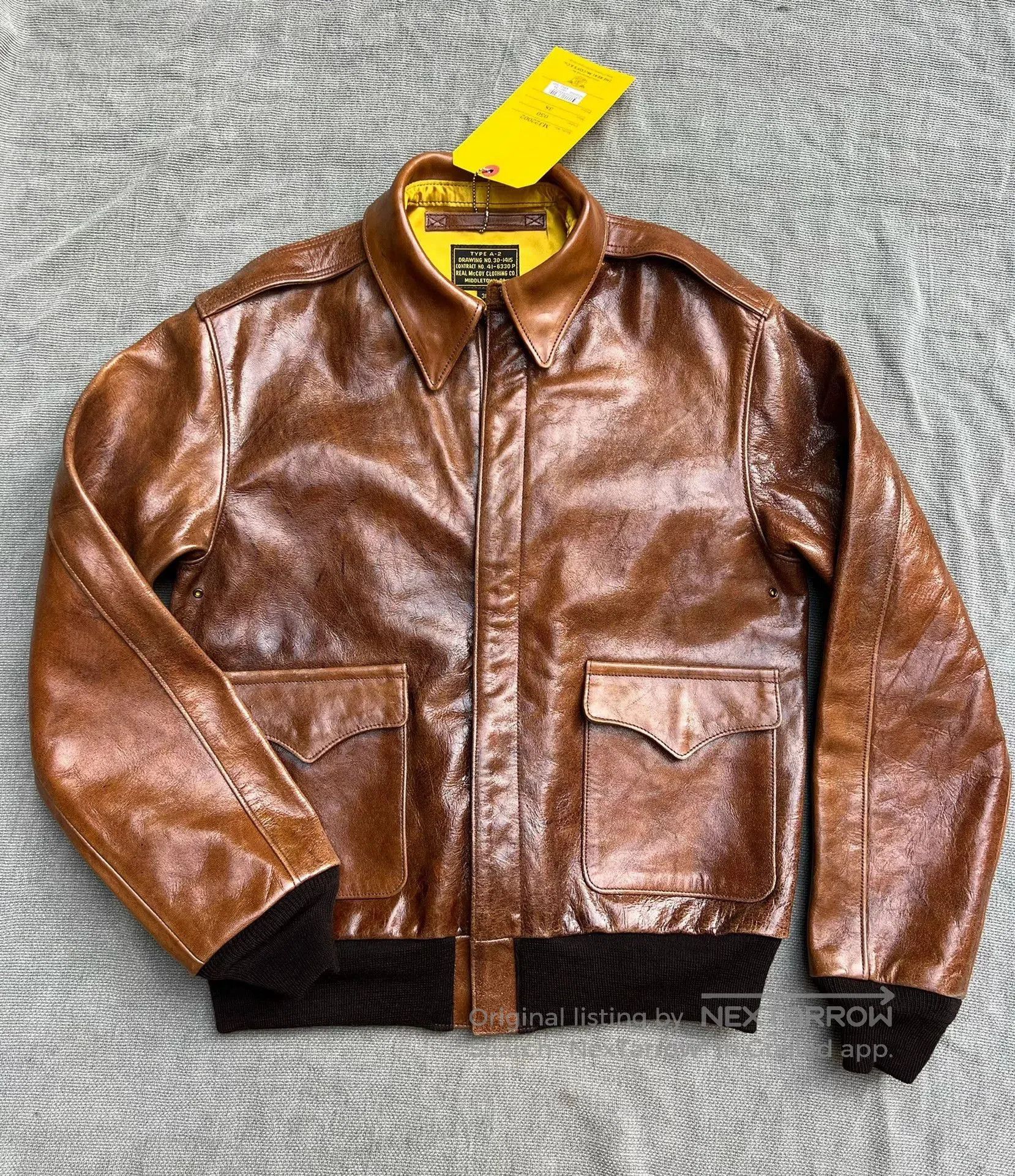 The Real McCoy's Real Mccoy Hand-Dyed A-2 Jacket. Size US M / EU 48-50 / 2 - 1 Thumbnail