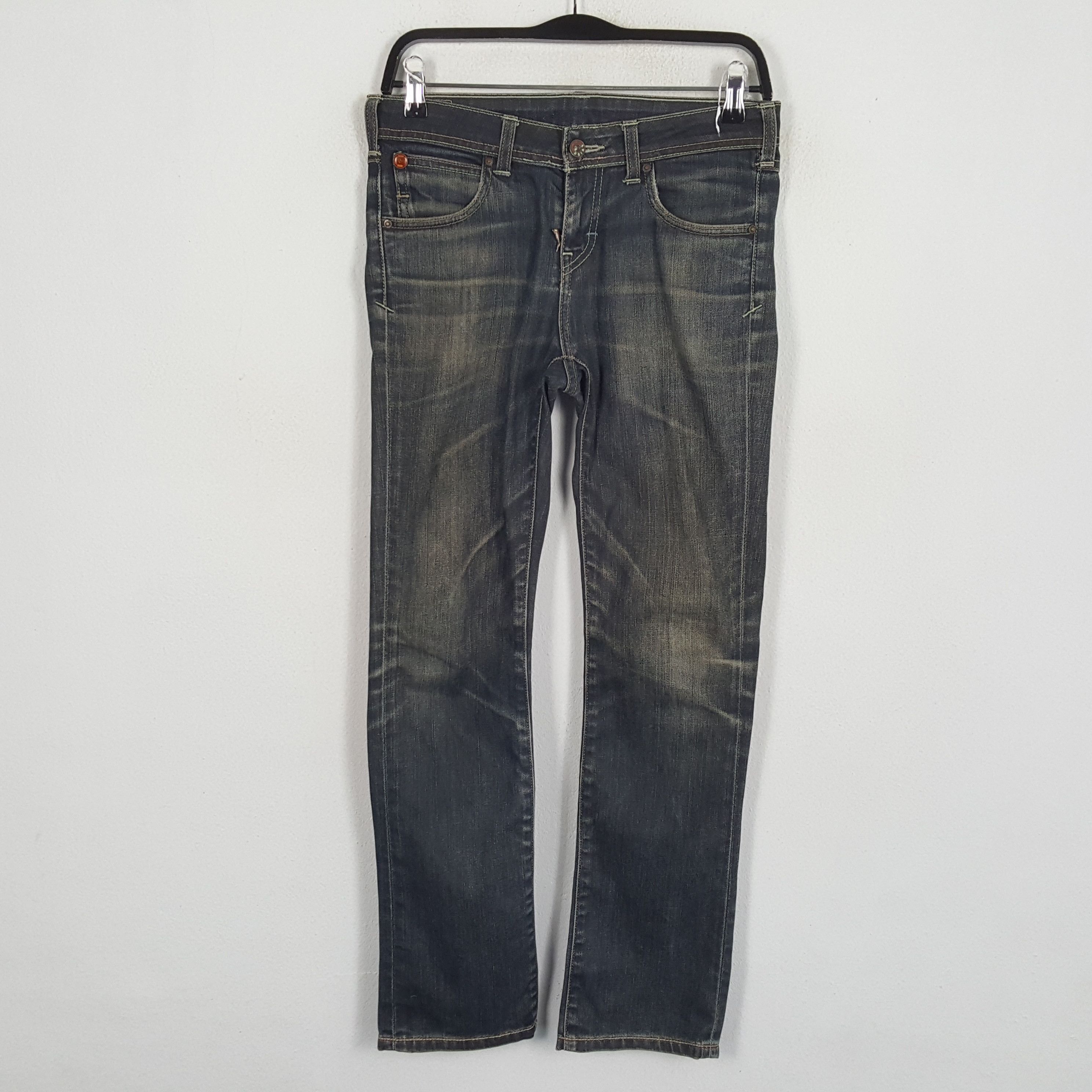 Evisu × Japanese Brand × Puma EVISU x PUMA Japanese Brand Custom Daicock Style Jeans Size 29" - 4 Thumbnail