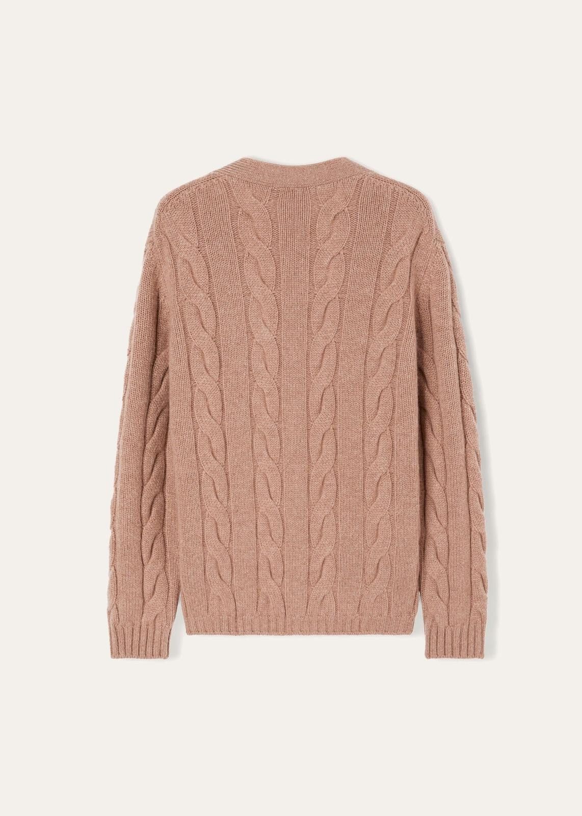 Loro Piana o1srvl11e0824 Napier Cardigan Sweater in Pink Size M / US 6-8 / IT 42-44 - 2 Thumbnail