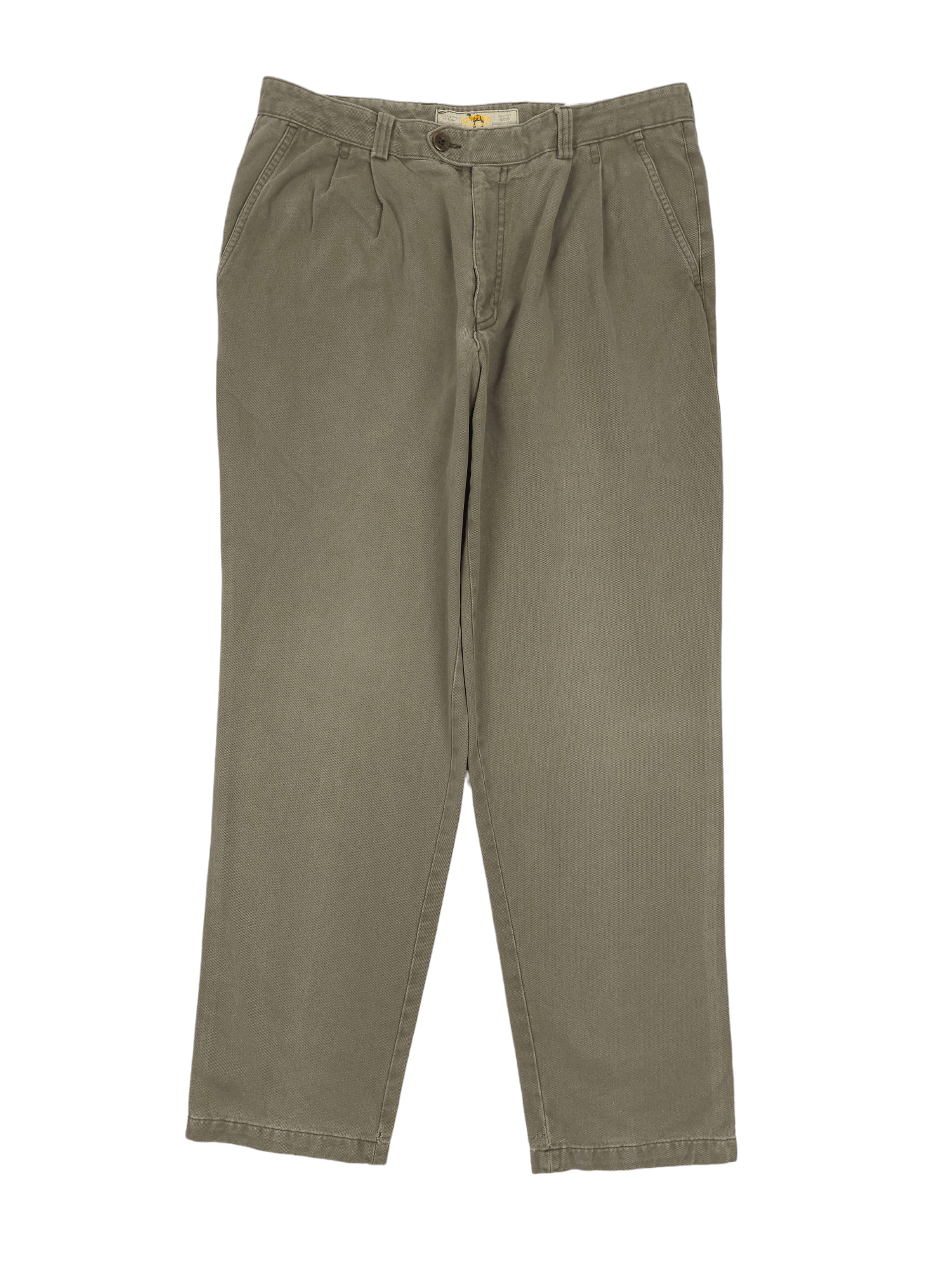 Vintage × camel active 💎 Size 36/32 Camel Baggy Straight Pleated Green Pants 90's Size US 36 / EU 52 - 1 Thumbnail
