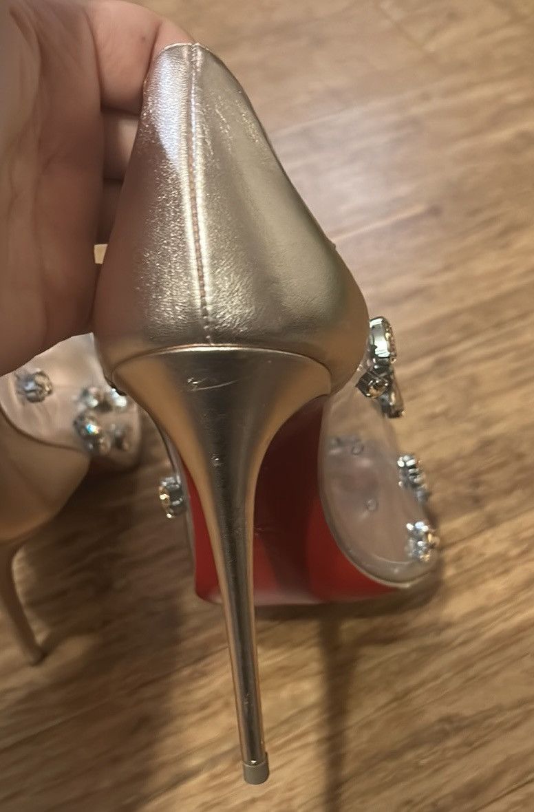 Christian Louboutin Christian Louboutin Degraqueen Clear Pointed Toe Pump Size US 8.5 / IT 38.5 - 7 Thumbnail