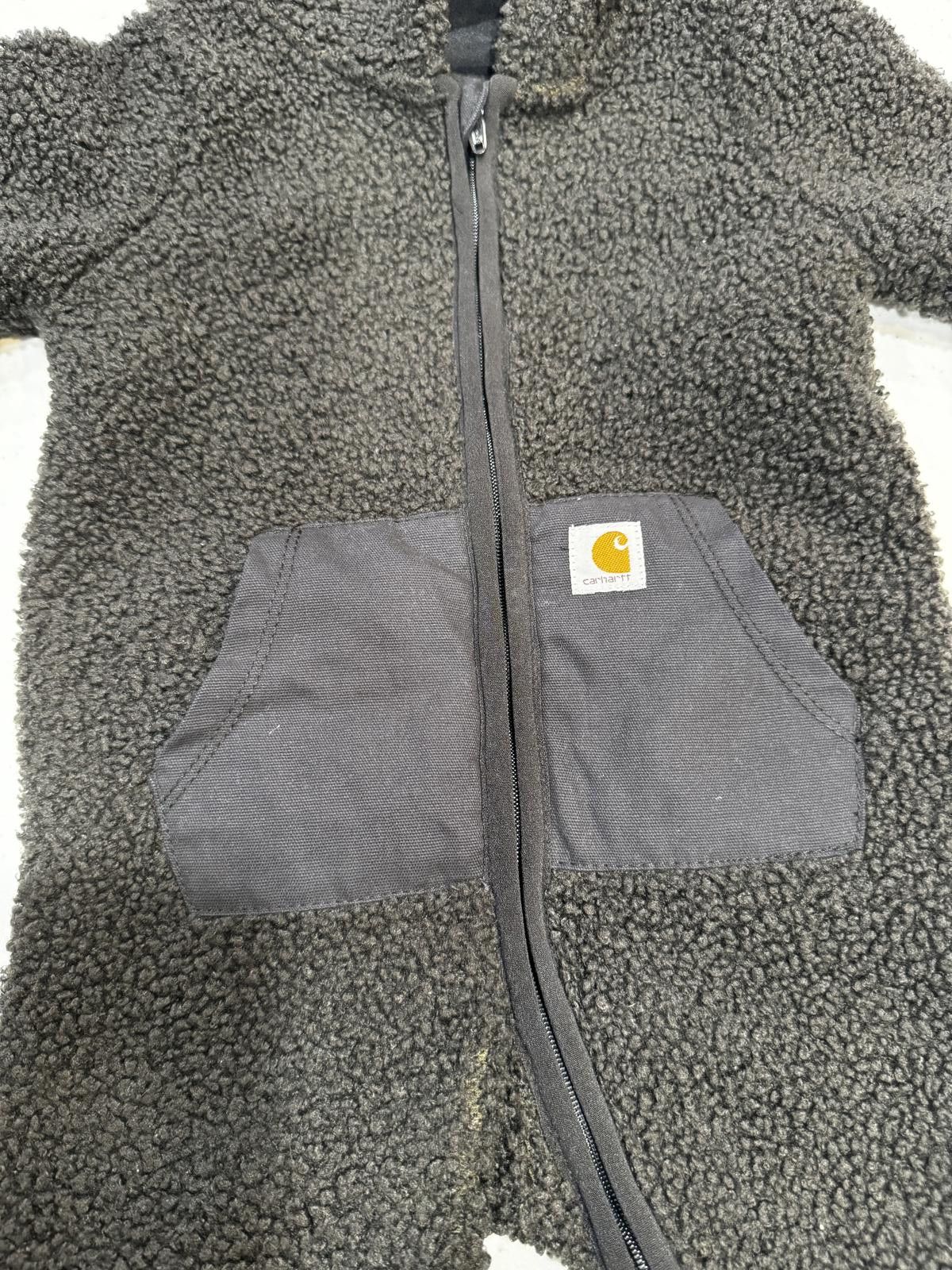 Carhartt Carhartt Kids' Black Sherpa Fleece Hooded Bunting Suit Size US XXS / EU 40 - 2 Thumbnail