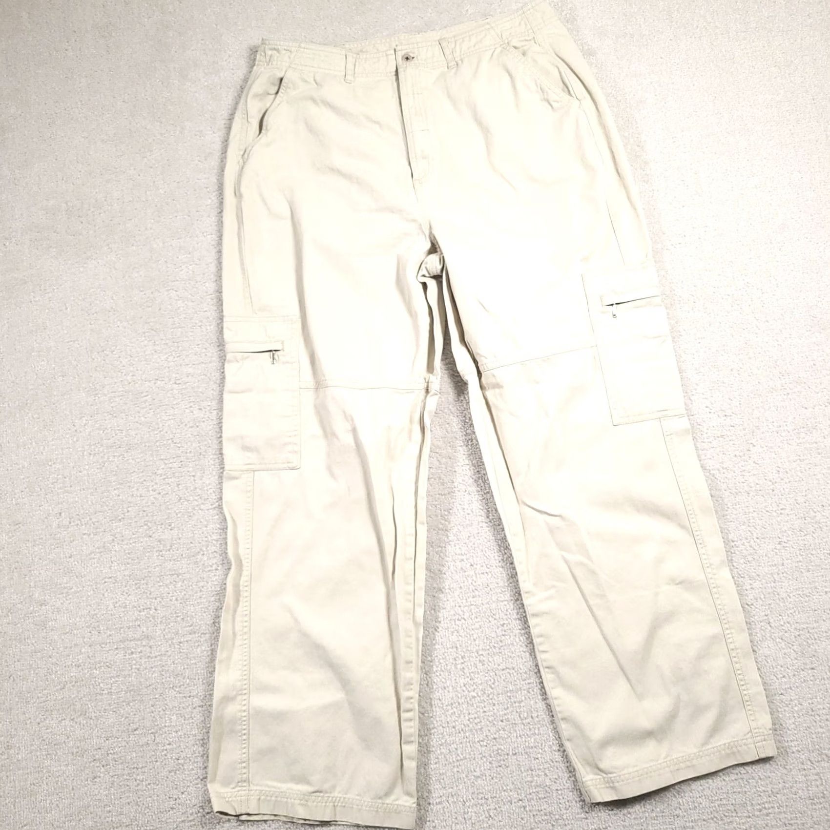 Vintage VINTAGE White Stag Cargi Pants Womens 16 Khaki High Rise Casual Outdoor Workwear Size 38" / US 16 / IT 52 - 2 Thumbnail