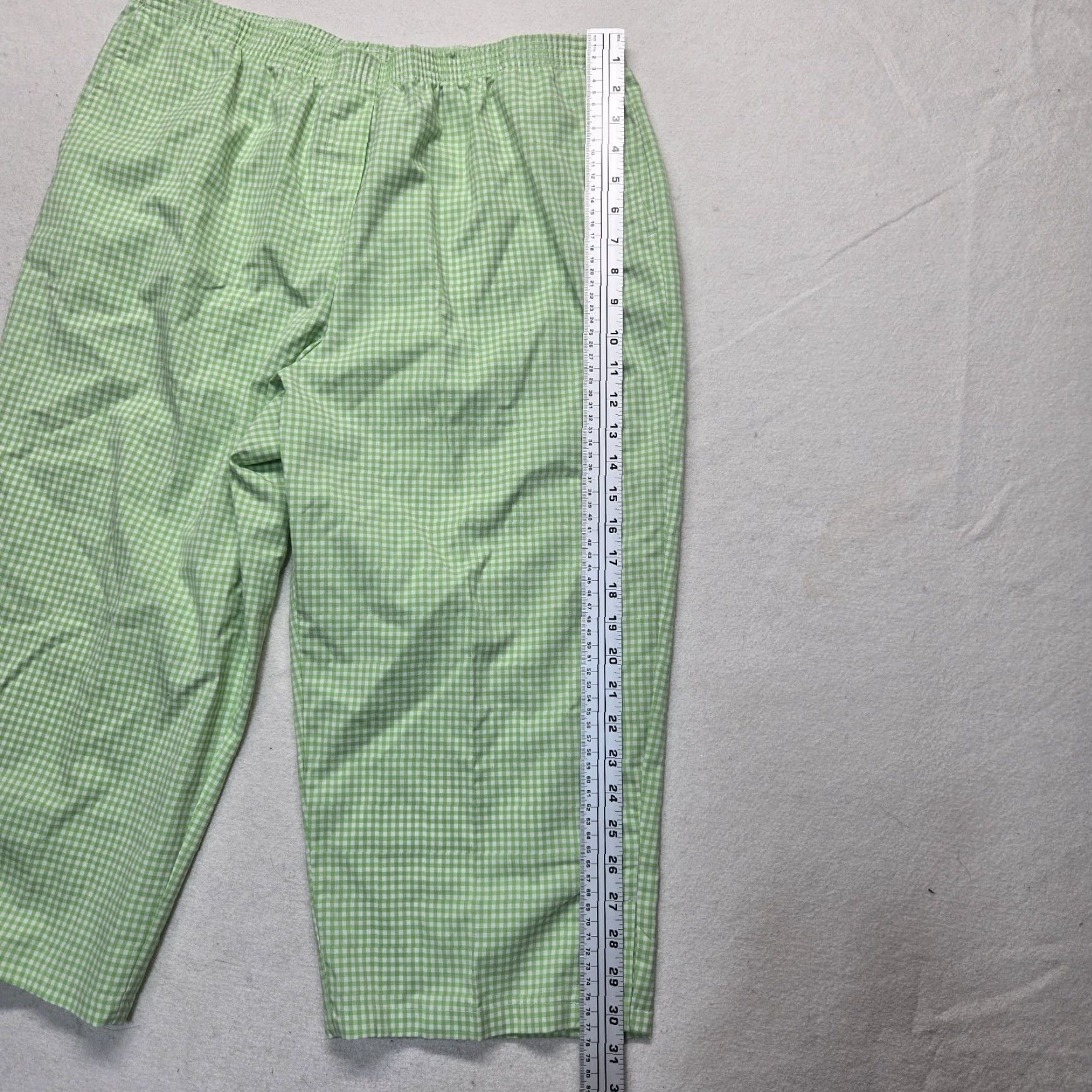 Vintage VINTAGE Southern Lady Pants Women Regular Size 16 Green Elastic Waist Pockets Casual Flat Front Straight 90s Ladies Size 38" / US 16 / IT 52 - 7 Thumbnail