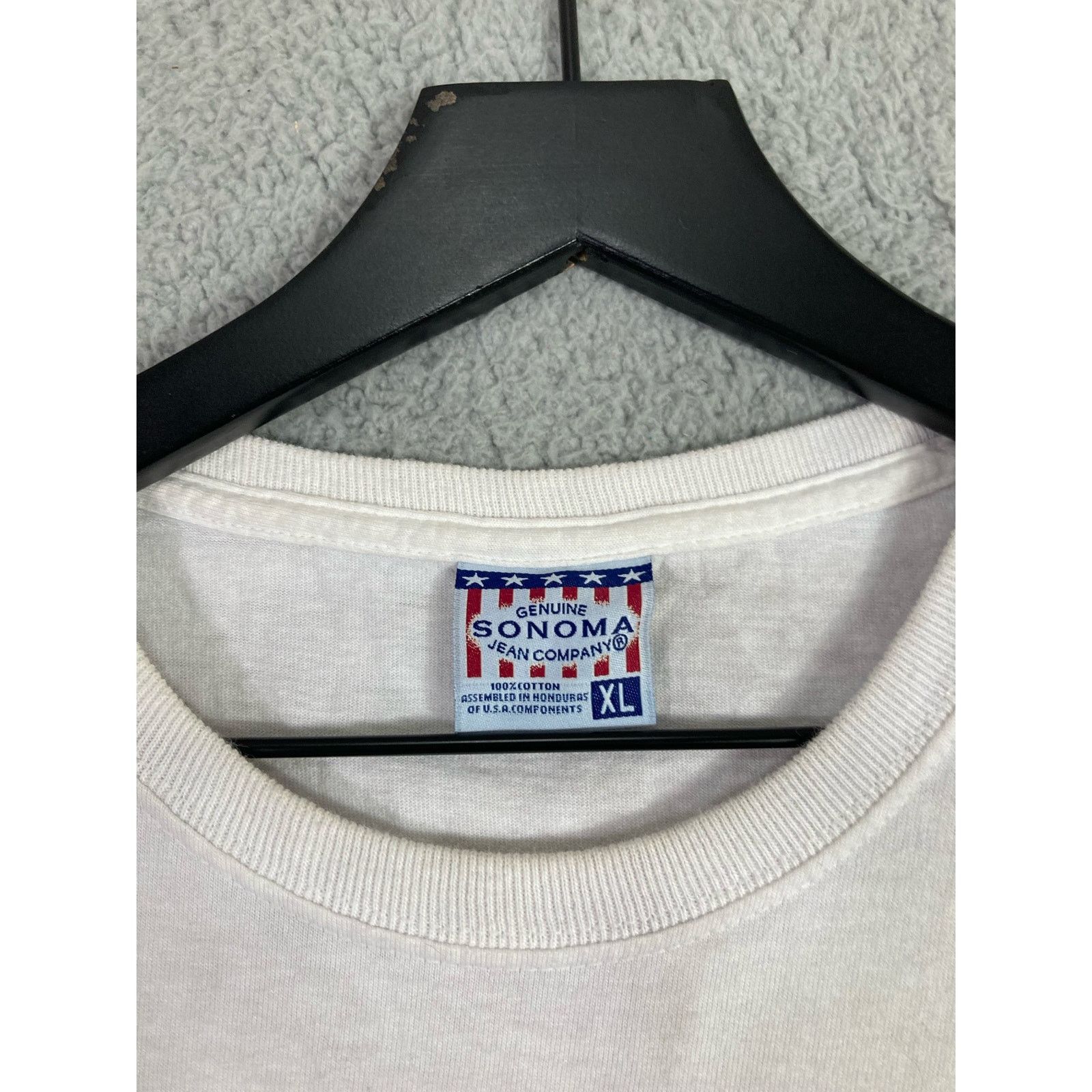 Sonoma Vintage September 11 2001 Men's XL White American Flag Tee Size US XL / EU 56 / 4 - 6 Thumbnail