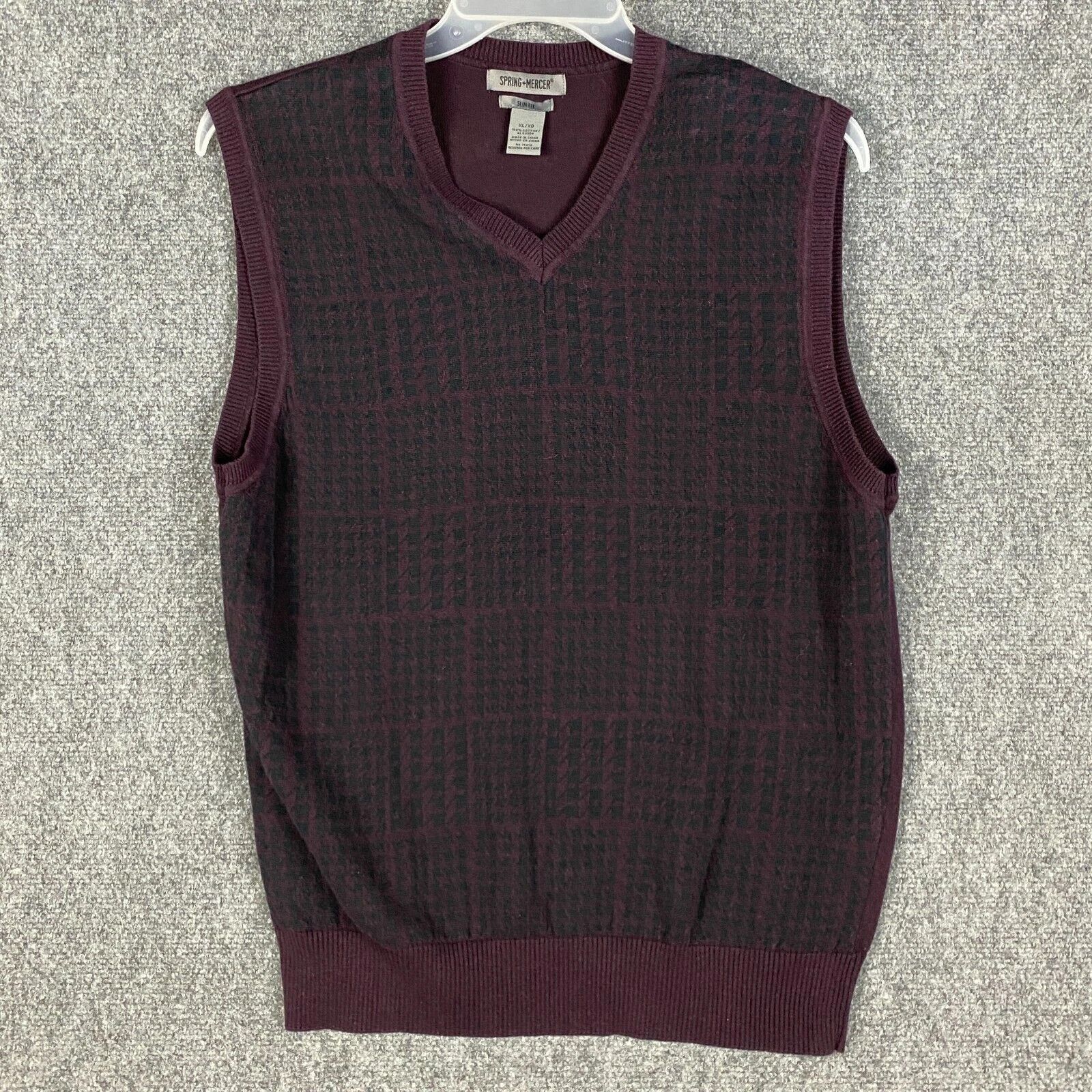 Other Spring & Mercer Sweater Vest Men's XL Slim Fit Cotton Size US XL / EU 56 / 4 - 1 Thumbnail