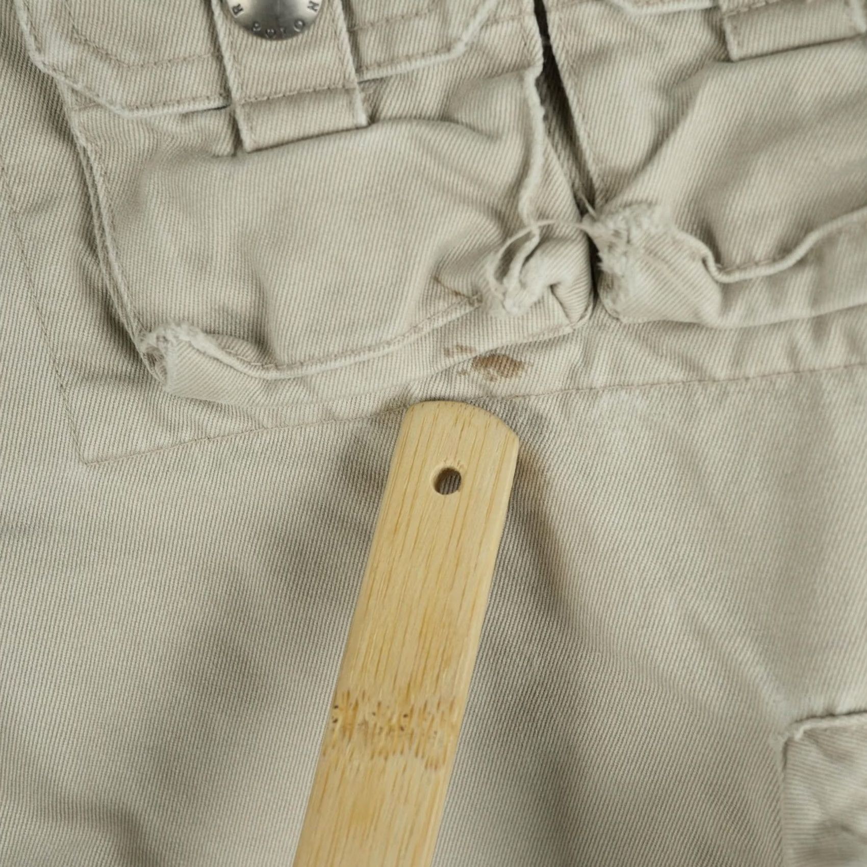 Polo Ralph Lauren Ralph Lauren Shorts Mens 35 Beige Cargo Utility Paratroper Distressed Flaw Size US 35 - 4 Thumbnail