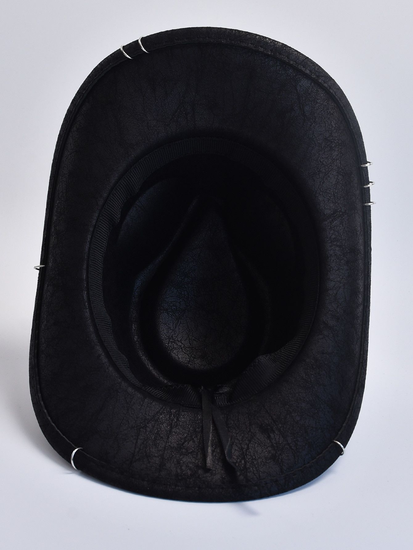 Japanese Brand × Vintage Faux Leather Vintage Western Cowboy Hat Size ONE SIZE - 2 Thumbnail