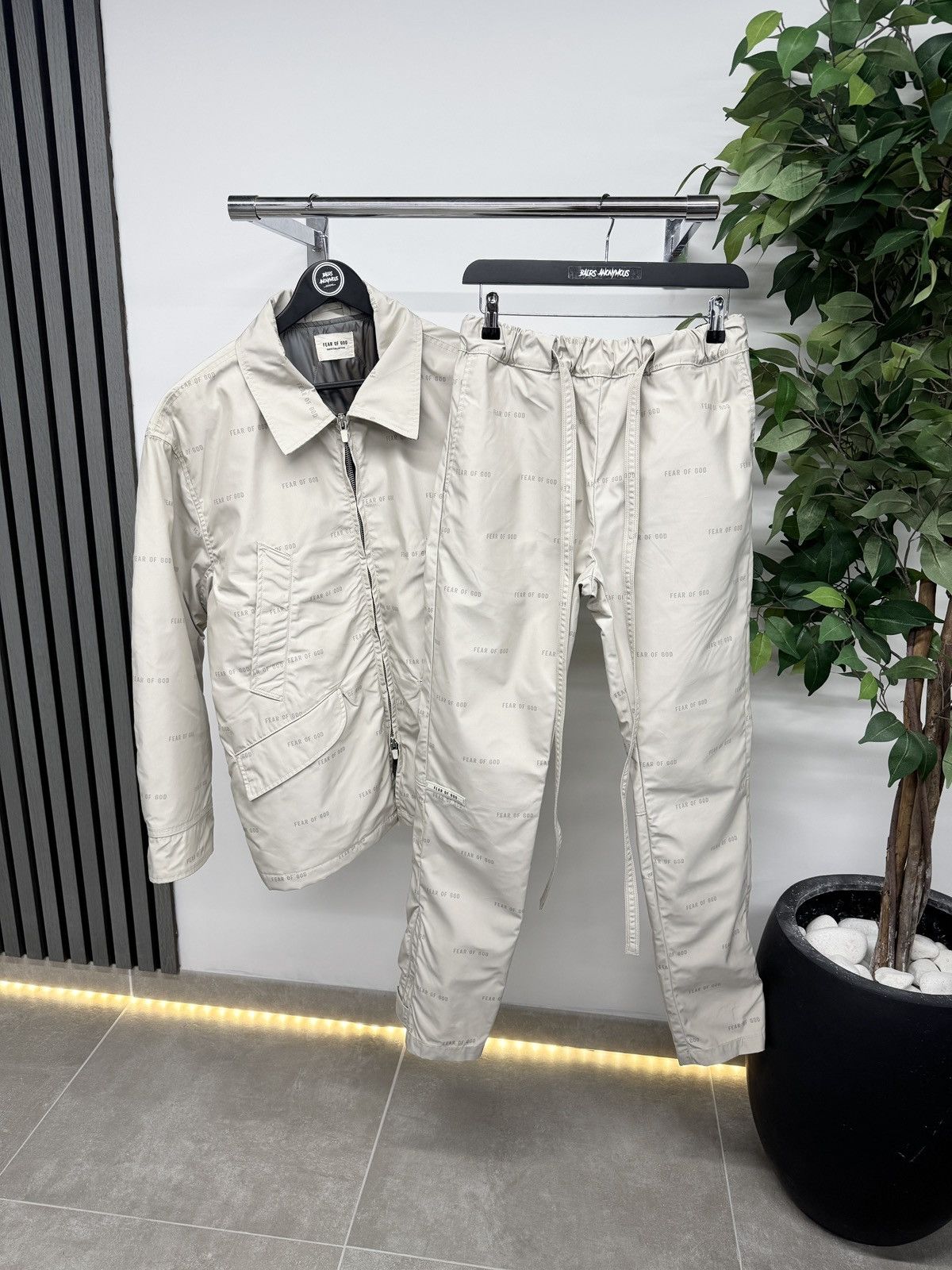 Fear of God Fear Of God Baggy Track Jacket & Track Pants Beige RRP £2005 Size US S / EU 44-46 / 1 - 1 Thumbnail