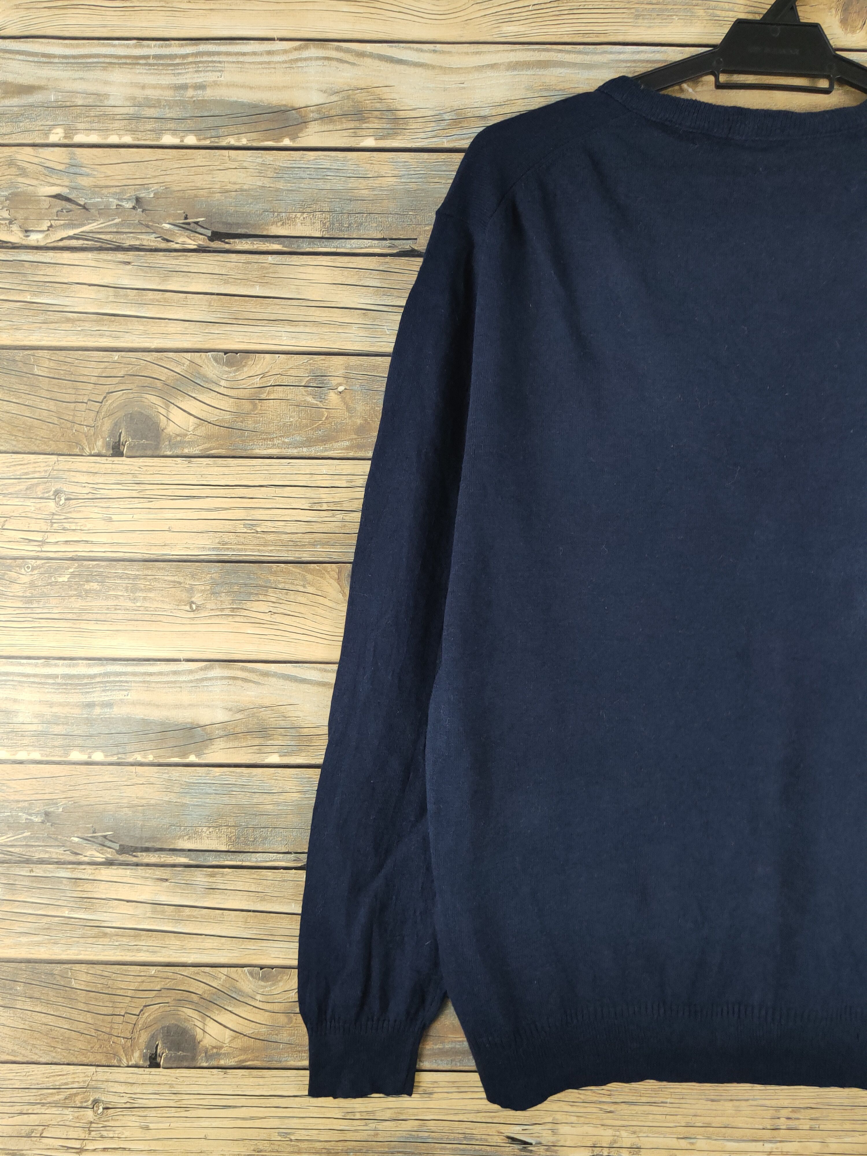 GU × Homespun Knitwear GU Navy Knitwear Cardigan #W2119 Size US M / EU 48-50 / 2 - 8 Thumbnail