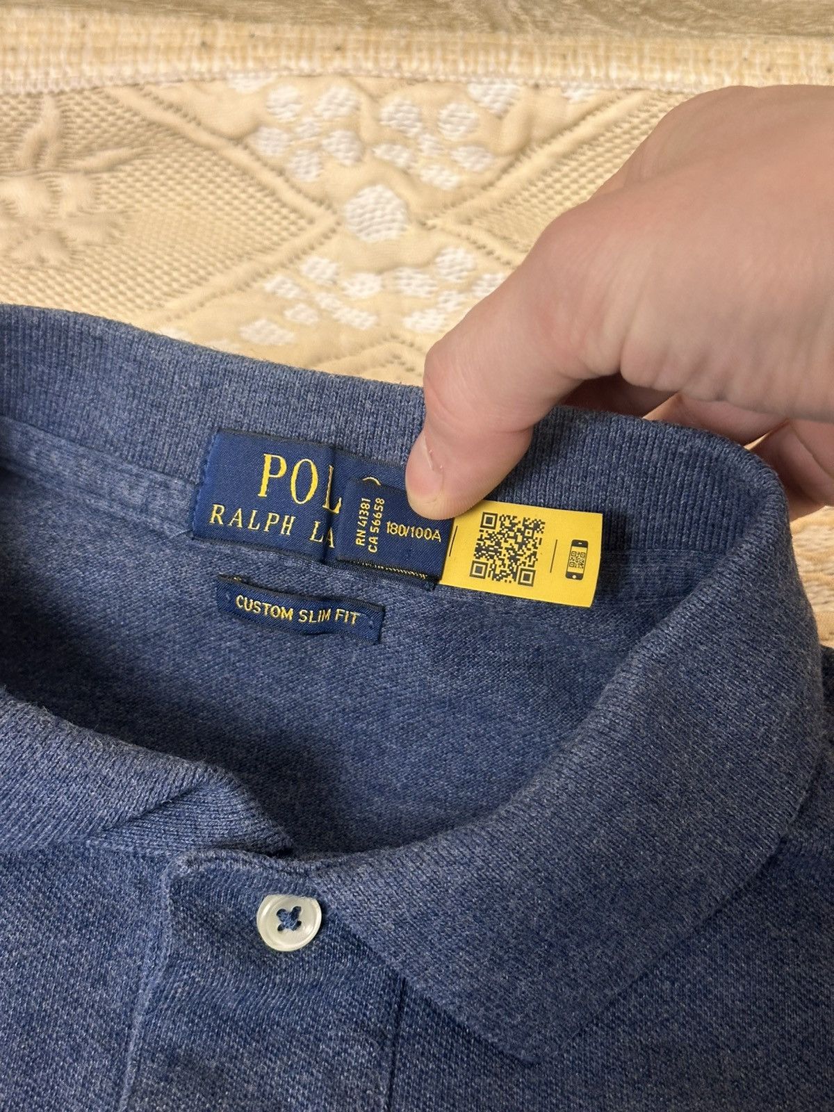 Polo Ralph Lauren 🔥 POLO RALPH LAUREN RUGBY SLIM SHIRT BIG PONY Y2K CHIEF KEEF Size US L / EU 52-54 / 3 - 6 Thumbnail
