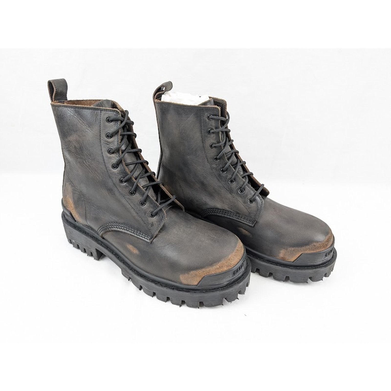 Balenciaga o1rshd1 Q:4 / Strike Booties L20 in Black/Brown Size US 11 / EU 44 - 12 Thumbnail