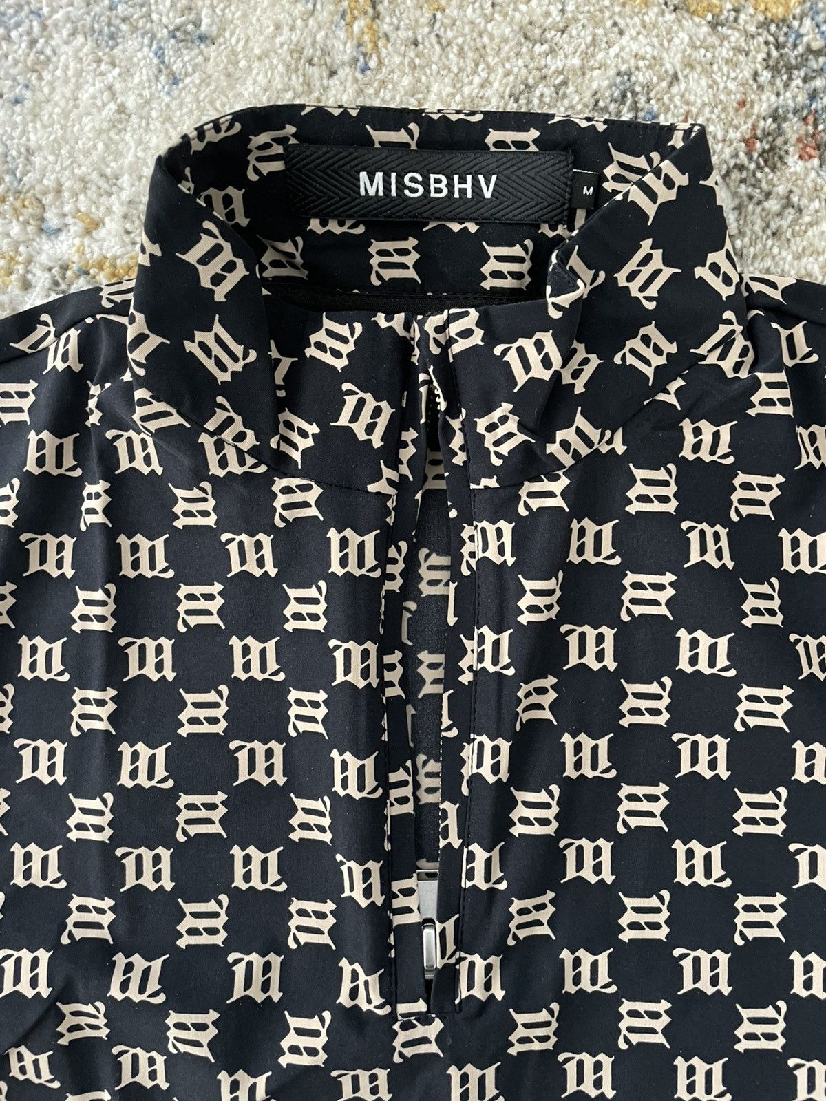 Misbhv New MISBHV Monogram Long-sleeve Quarter Zip Size US M / EU 48-50 / 2 - 2 Thumbnail