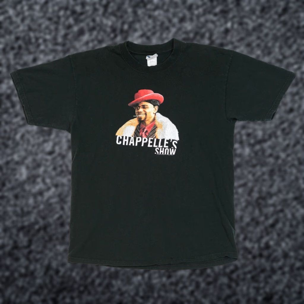 Vintage VINTAGE Dave Chappelle Show Silky Johnson Comedy Central T Shirt XL Black Cotton Logo 90s Mens T-Shirt Size US XL / EU 56 / 4 - 1 Thumbnail