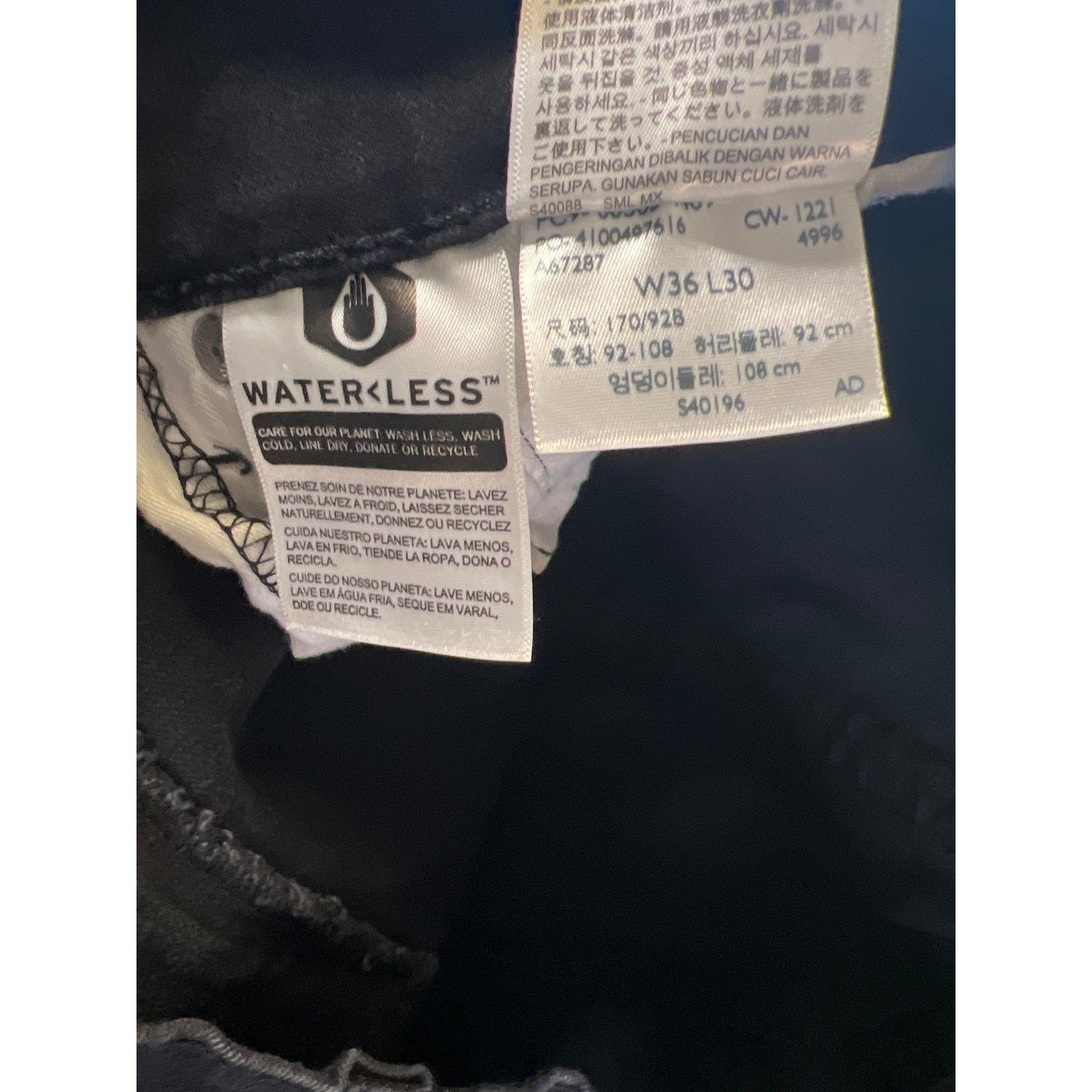 Levi's Levis 505 Regular Fit Straight Leg Black Jeans Mens 36x30 Size US 36 / EU 52 - 5 Thumbnail