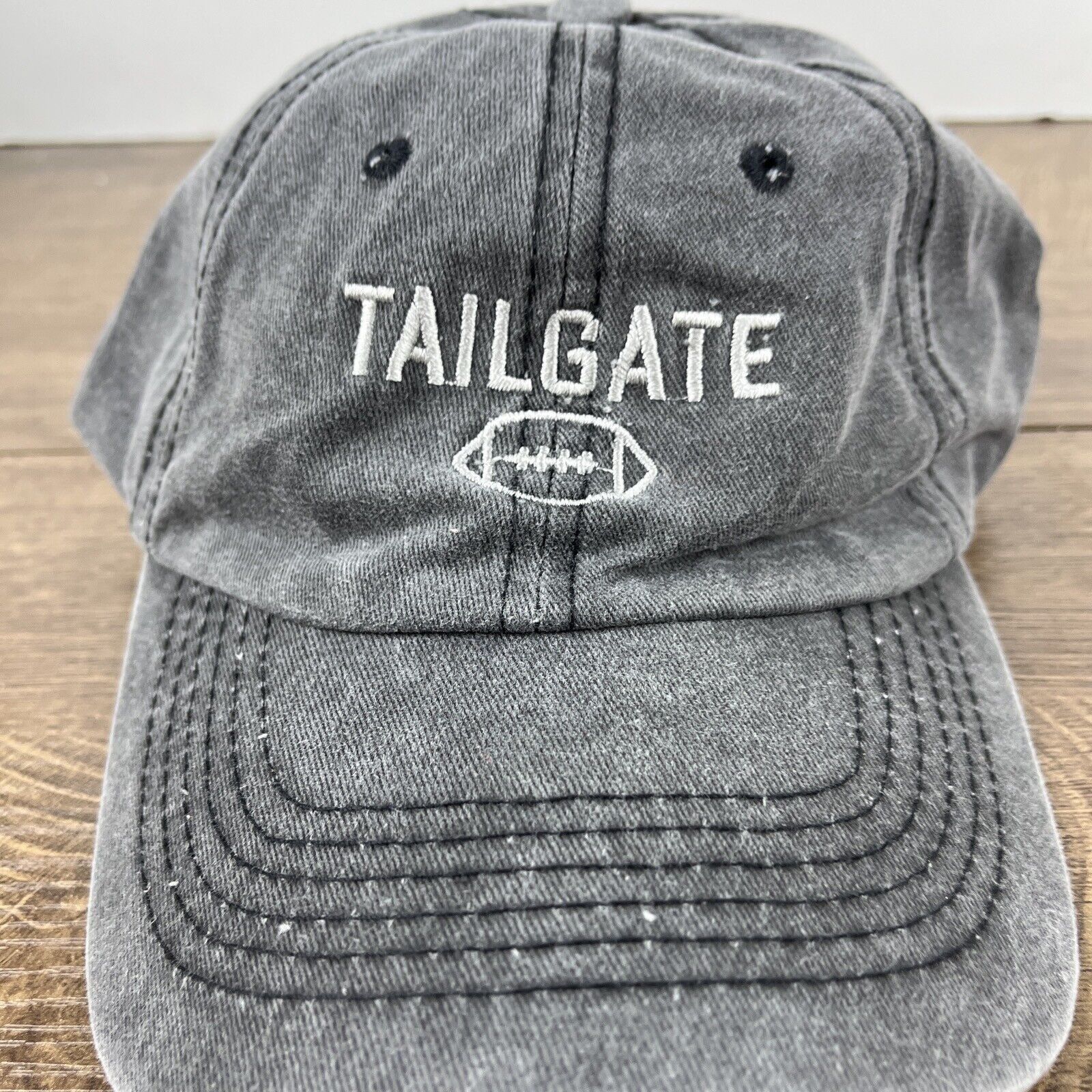 Other Tailgate Hat Football Tailgate Hat Gray Hat Adjustable Gray Size ONE SIZE - 7 Thumbnail