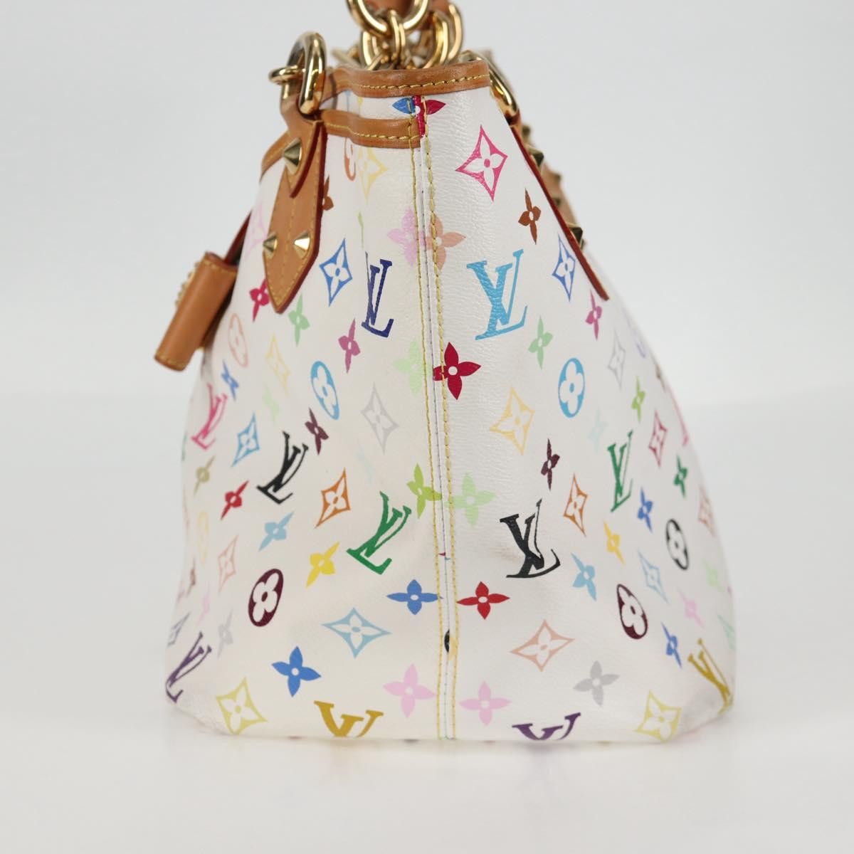 Louis Vuitton LOUIS VUITTON Monogram Multicolor Annie MM Tote Bag White Size ONE SIZE - 3 Thumbnail