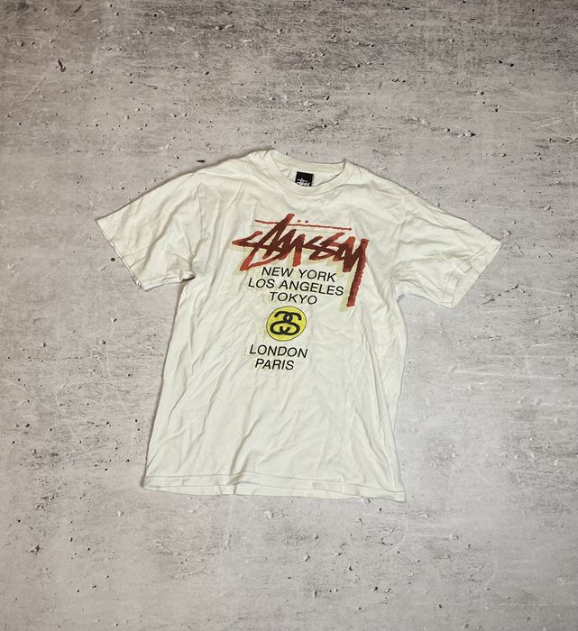 Vintage Stussy Vintage Tee New York Los Angeles Tokyo London T