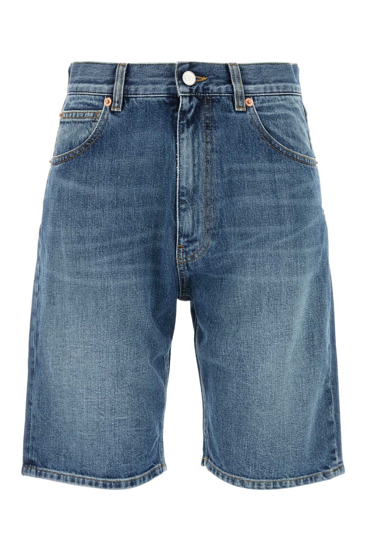 Valentino Denim Shorts Size 26" / US 2 / IT 38 - 1 Thumbnail