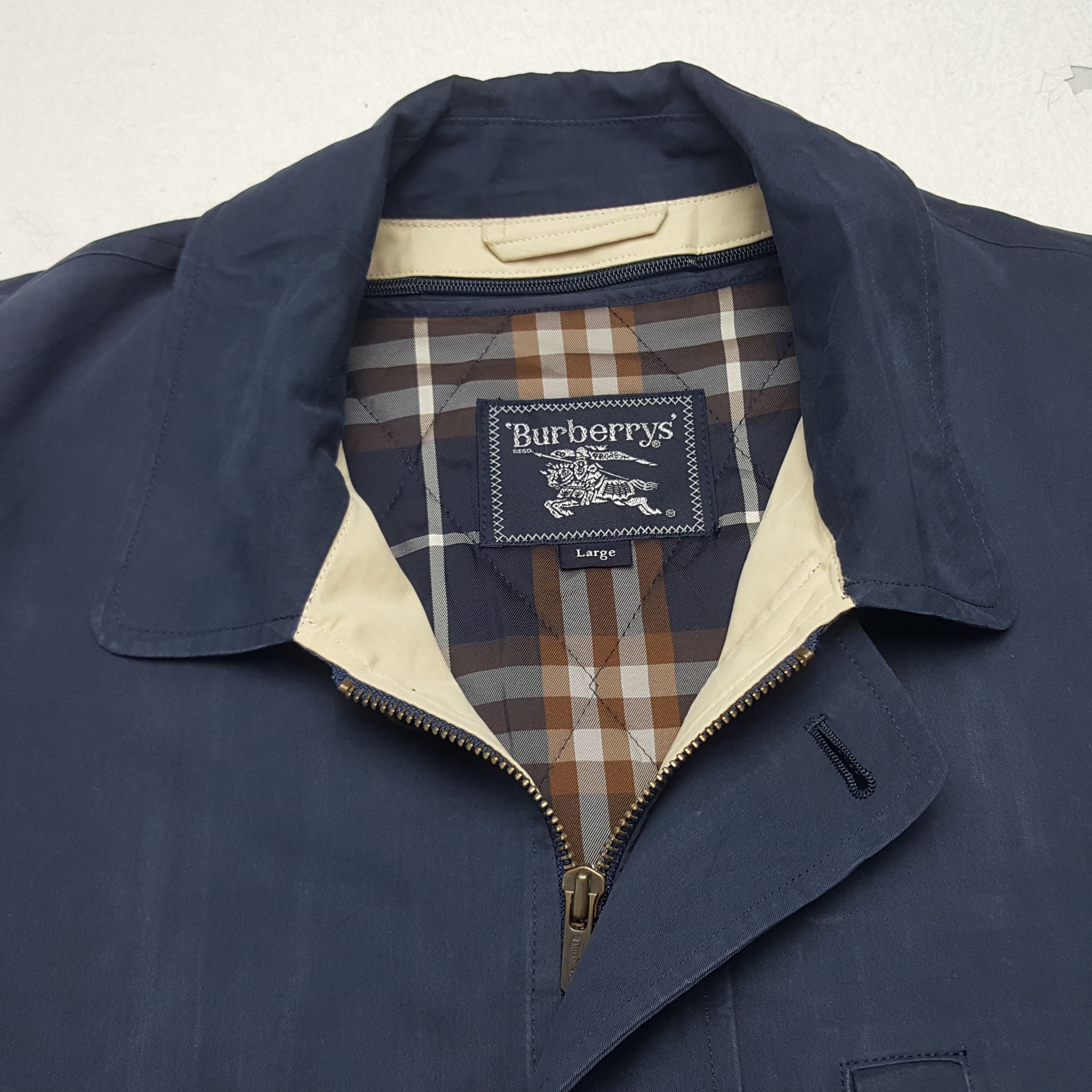 Burberry × Vintage Vintage Burberrys Custom Spell Out Zipper Jacket Size US L / EU 52-54 / 3 - 5 Thumbnail