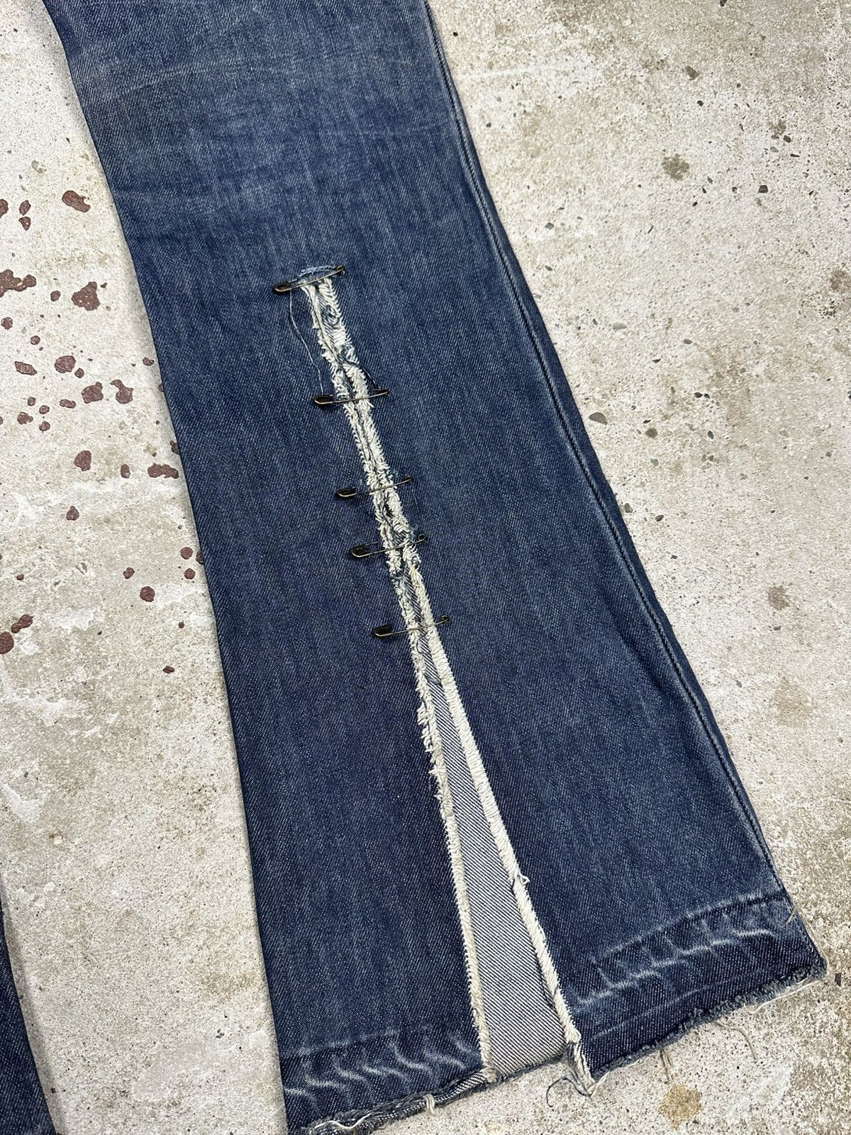 If Six Was Nine × Japanese Brand × Le Grande Bleu (L.G.B.) Vintage Y2K Reworked Flare Boot Cut Distressed Jeans Japan Size US 30 / EU 46 - 5 Thumbnail