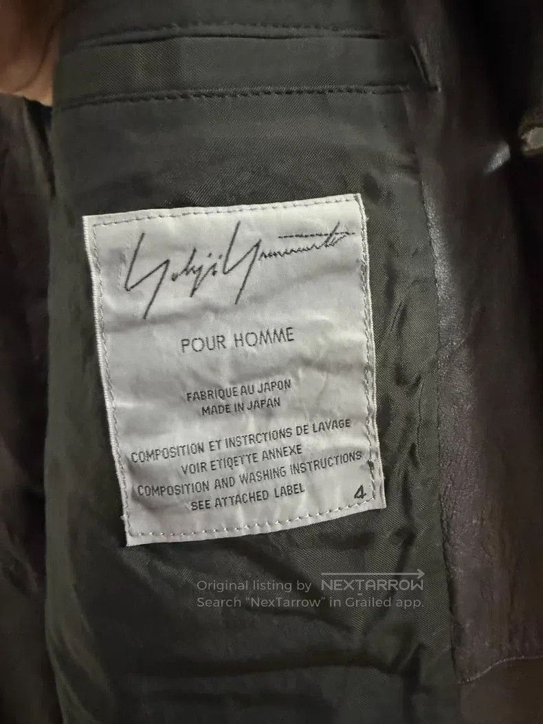 Yohji Yamamoto YOHJI YAMAMOTO Sheepskin brown belt leather coat Size US XL / EU 56 / 4 - 8 Thumbnail