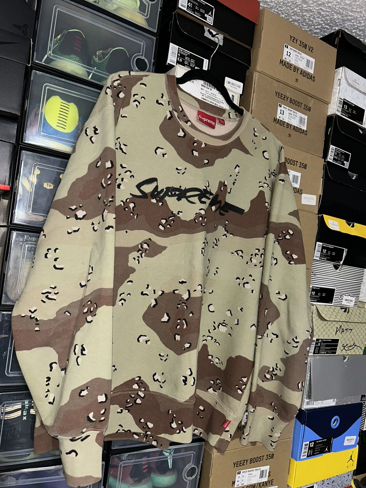 Supreme Supreme Futura Logo Crewneck Chocolate Chip Camo FW20 Large Size US L / EU 52-54 / 3 - 2 Thumbnail