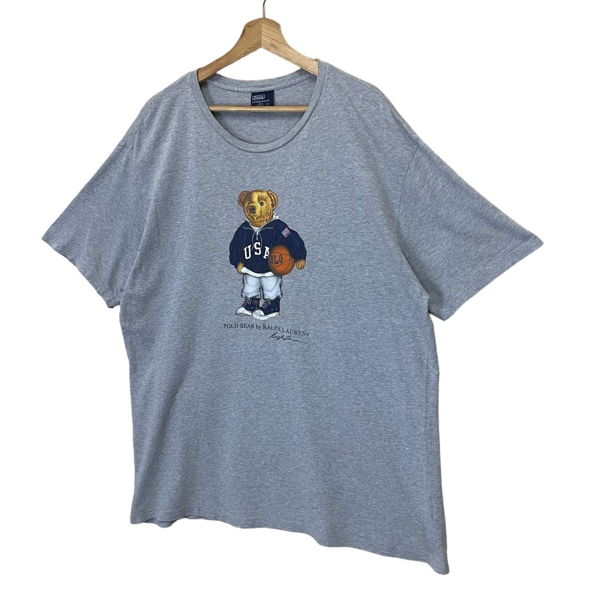 Polo Ralph Lauren Vintage 90s Ralph Lauren Polo Bear Big Logo Tee Size US L / EU 52-54 / 3 - 3 Thumbnail