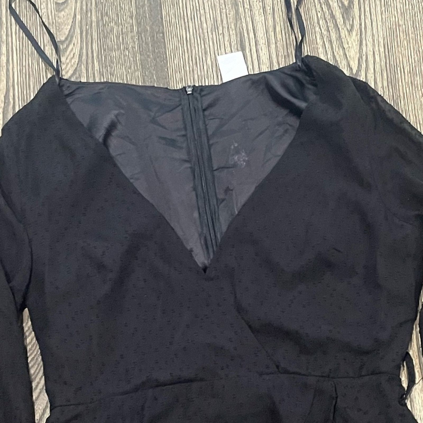Vintage Selfie Leslie Mini Ruffle Wrap Dress V-Neck Size L Size L / US 10 / IT 46 - 3 Thumbnail