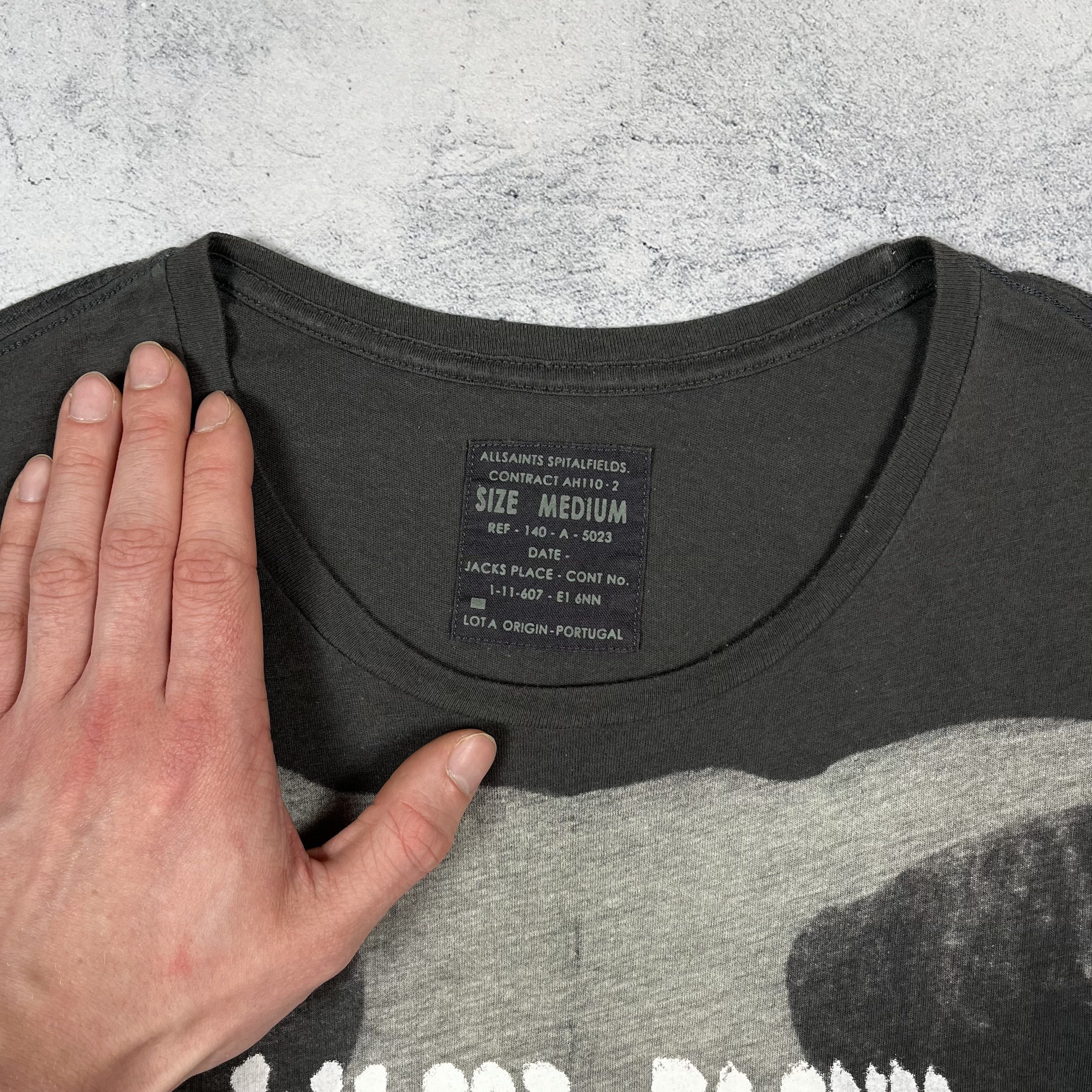 Allsaints AllSaints Spitalfields Art Bleeding Ramskull T Shirt Size US M / EU 48-50 / 2 - 9 Thumbnail