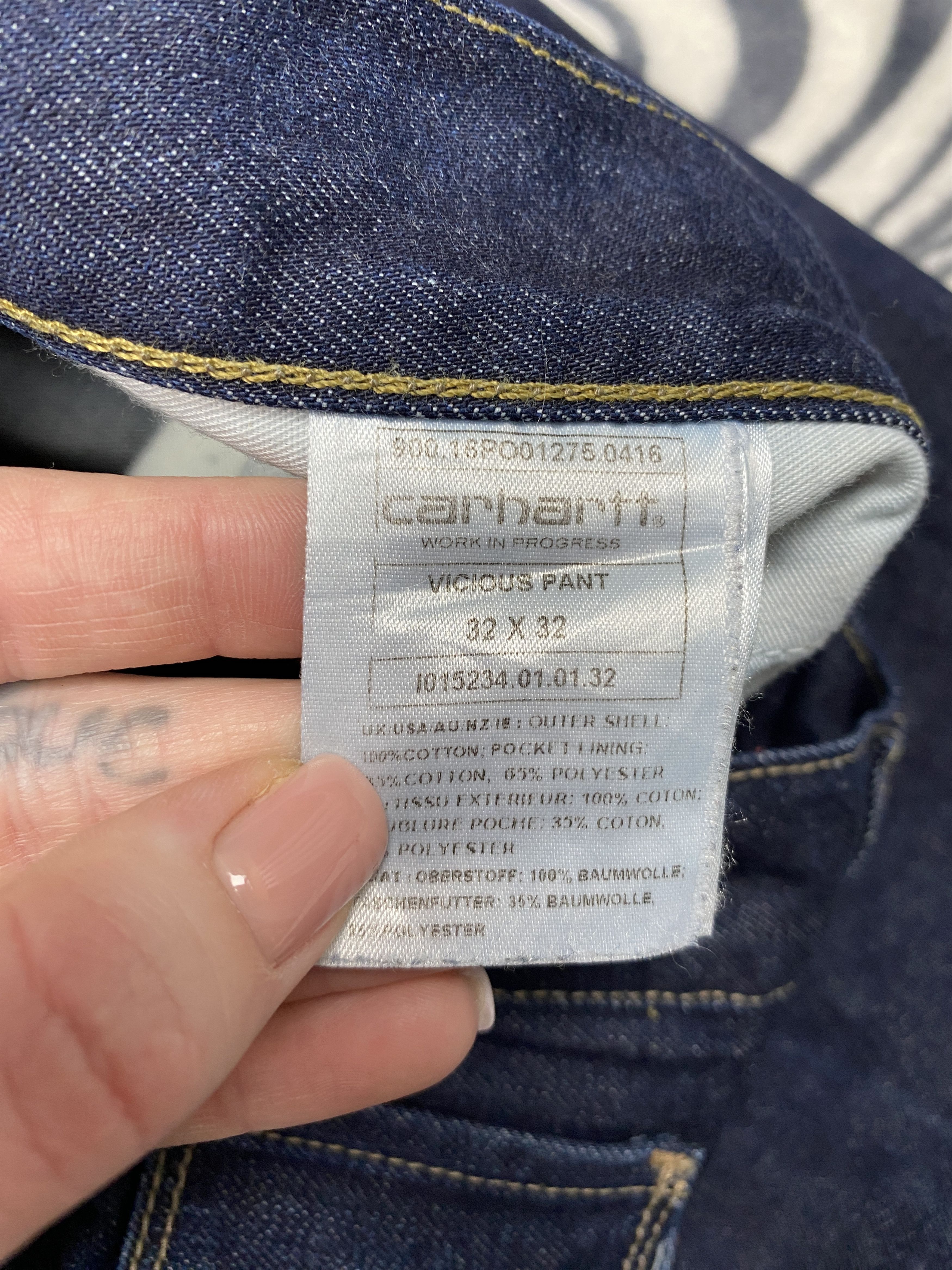 Carhartt Carhartt Wip Mens Vicious Denim Pants Jeans Size US 32 / EU 48 - 8 Thumbnail