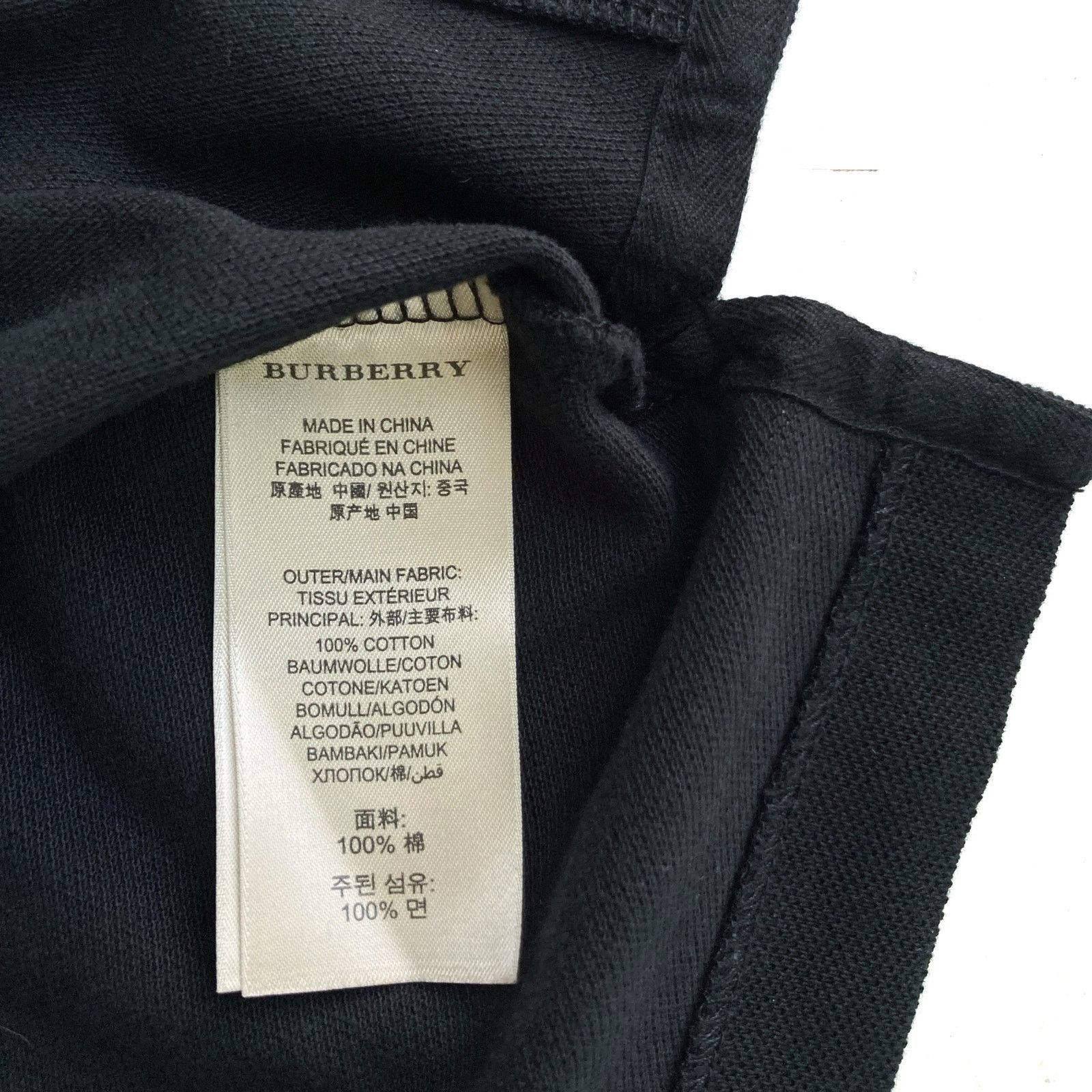 Burberry Burberry Brit Black Polo Shirt w/ Blue Knight Crest Size US XXL / EU 58 / 5 - 8 Thumbnail