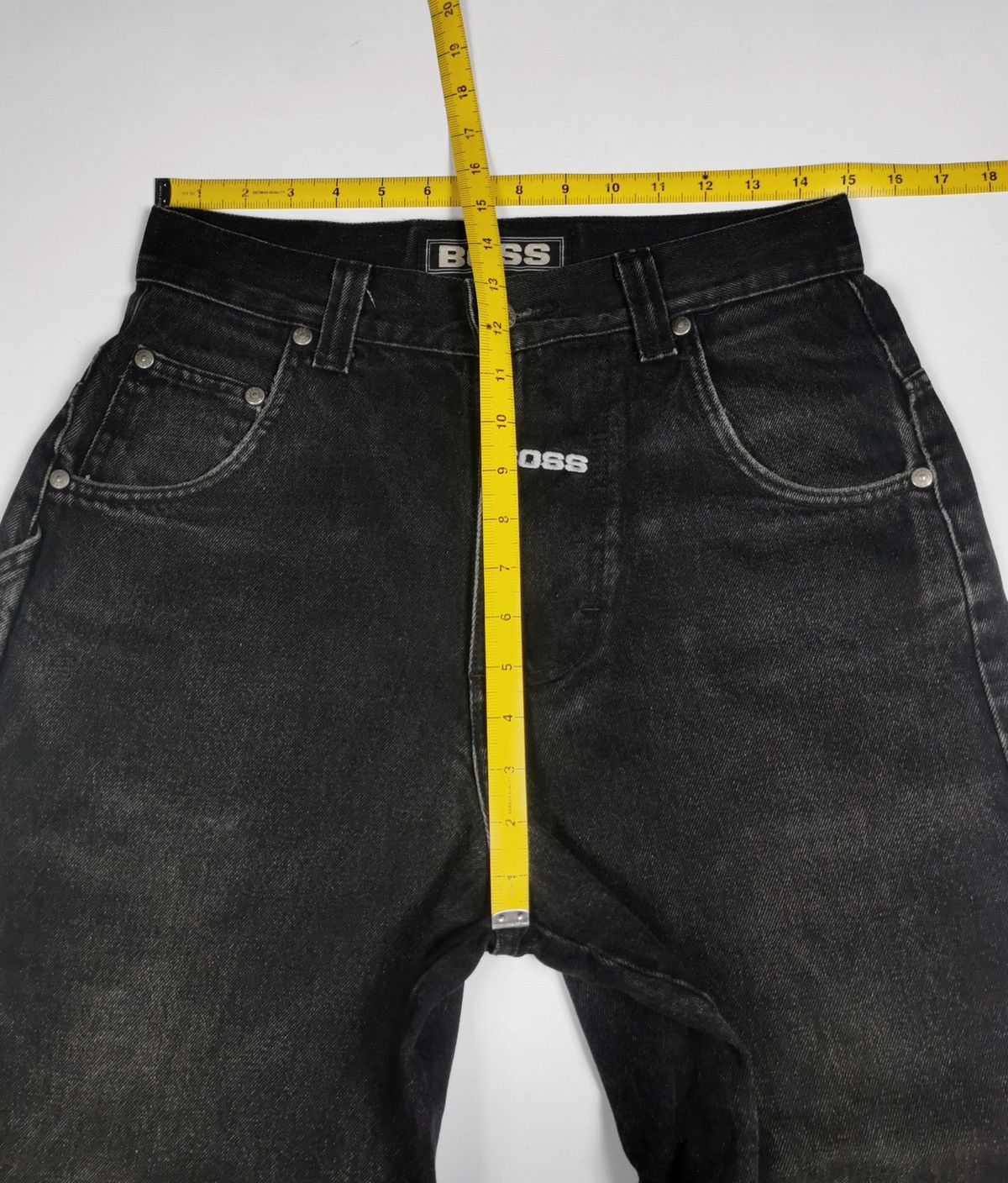 Hugo Boss Baggy Carpenter Boss Distressed Vintage Black Jeans Size US 30 / EU 46 - 12 Thumbnail