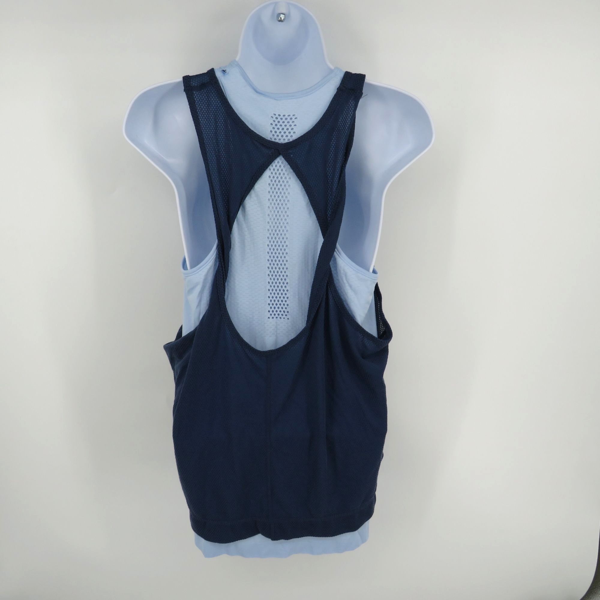 Other Tangerine Women's Double Layer Tank Top Medium Blue NWT Size M / US 6-8 / IT 42-44 - 3 Thumbnail