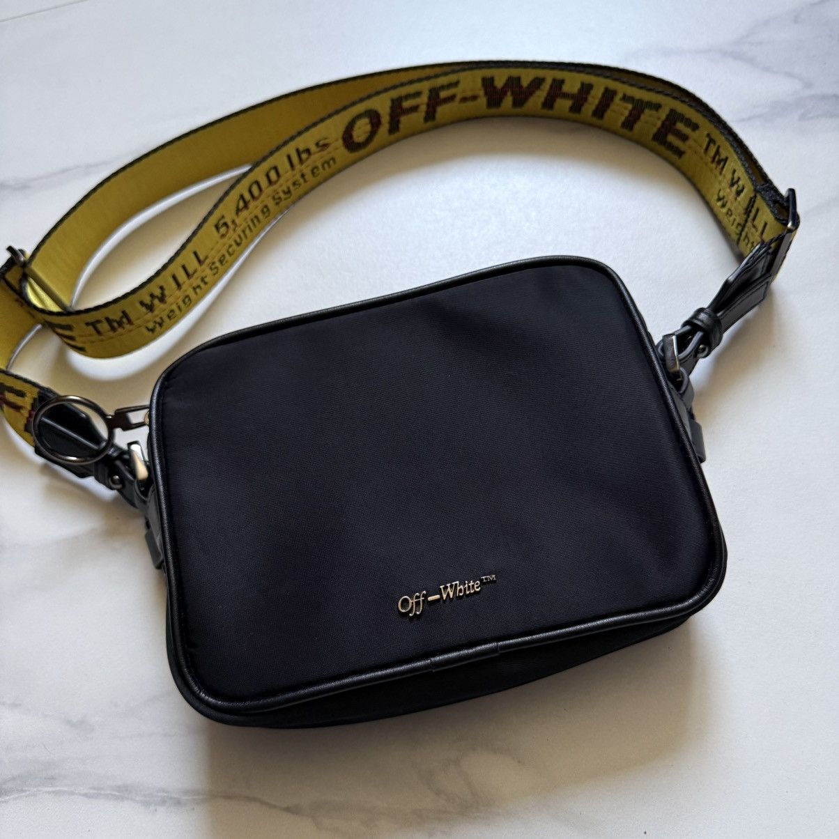 Off-White Off-White Nylon Leather Trim Crossbody Bag Size ONE SIZE - 3 Thumbnail