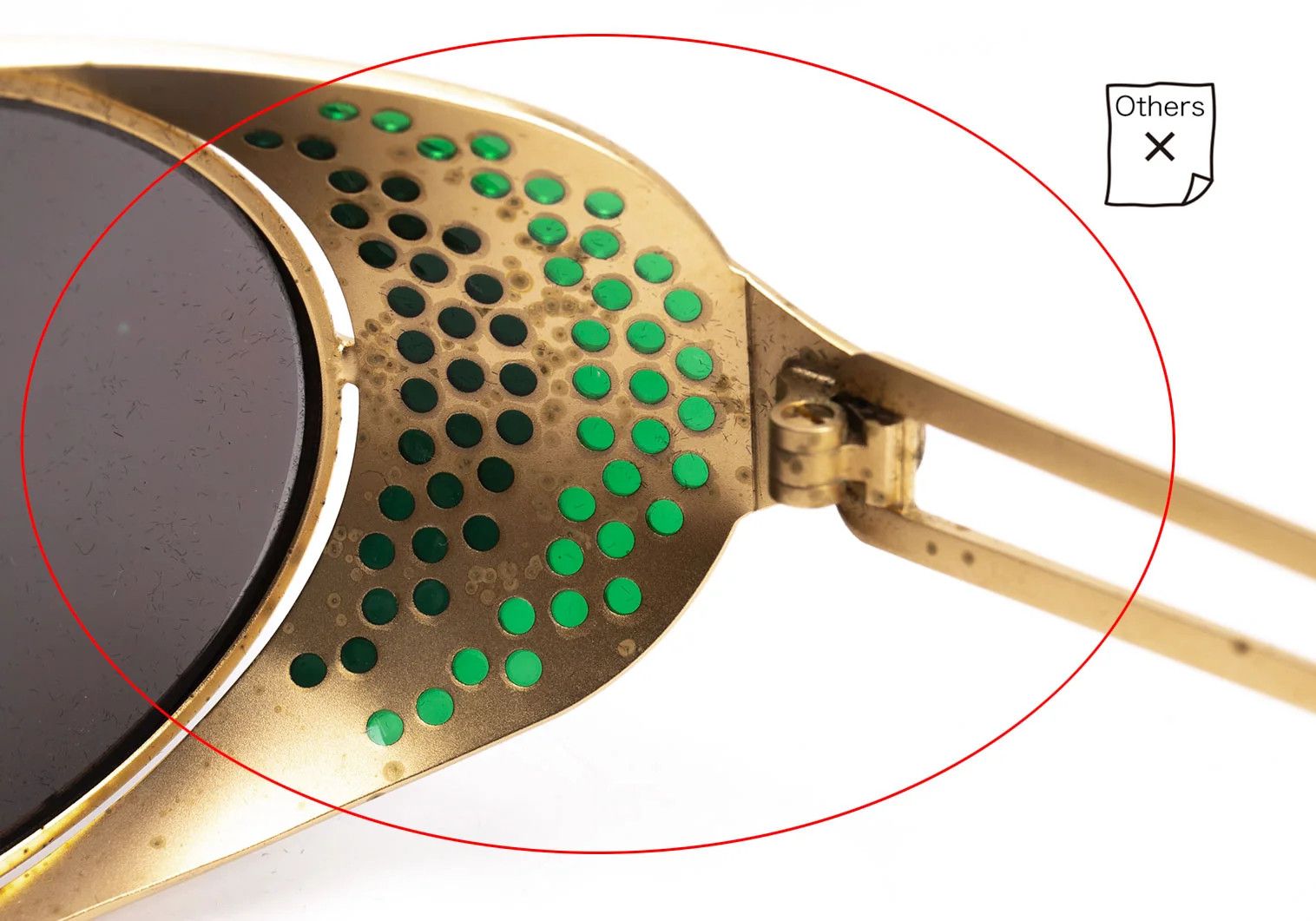Jean Paul Gaultier Color Frame Sunglasses in Gold Green Size ONE SIZE - 9 Thumbnail