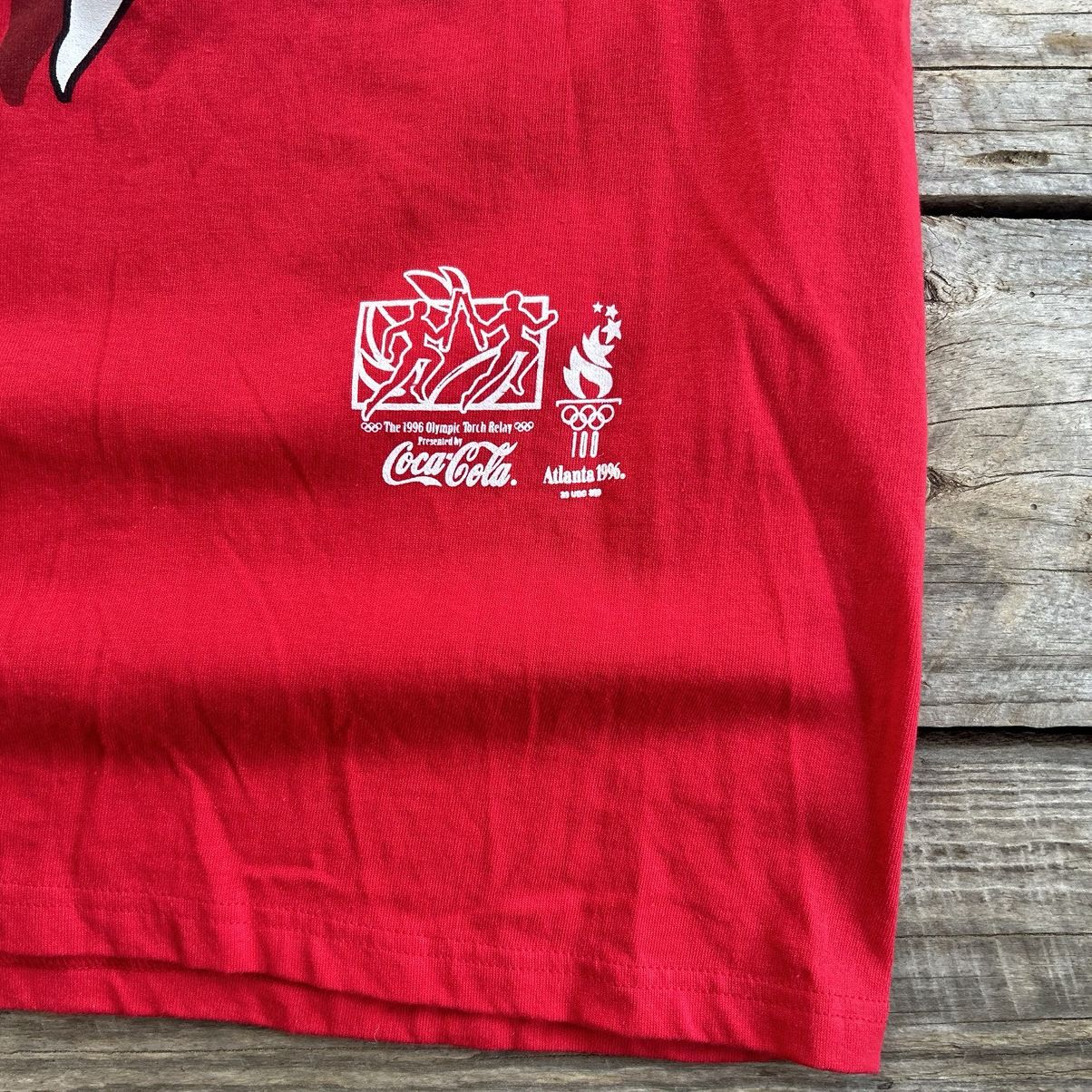 Vintage Vintage DS 1996 Atlanta Olympics Torch Relay Coca-Cola Shirt Size US M / EU 48-50 / 2 - 5 Thumbnail