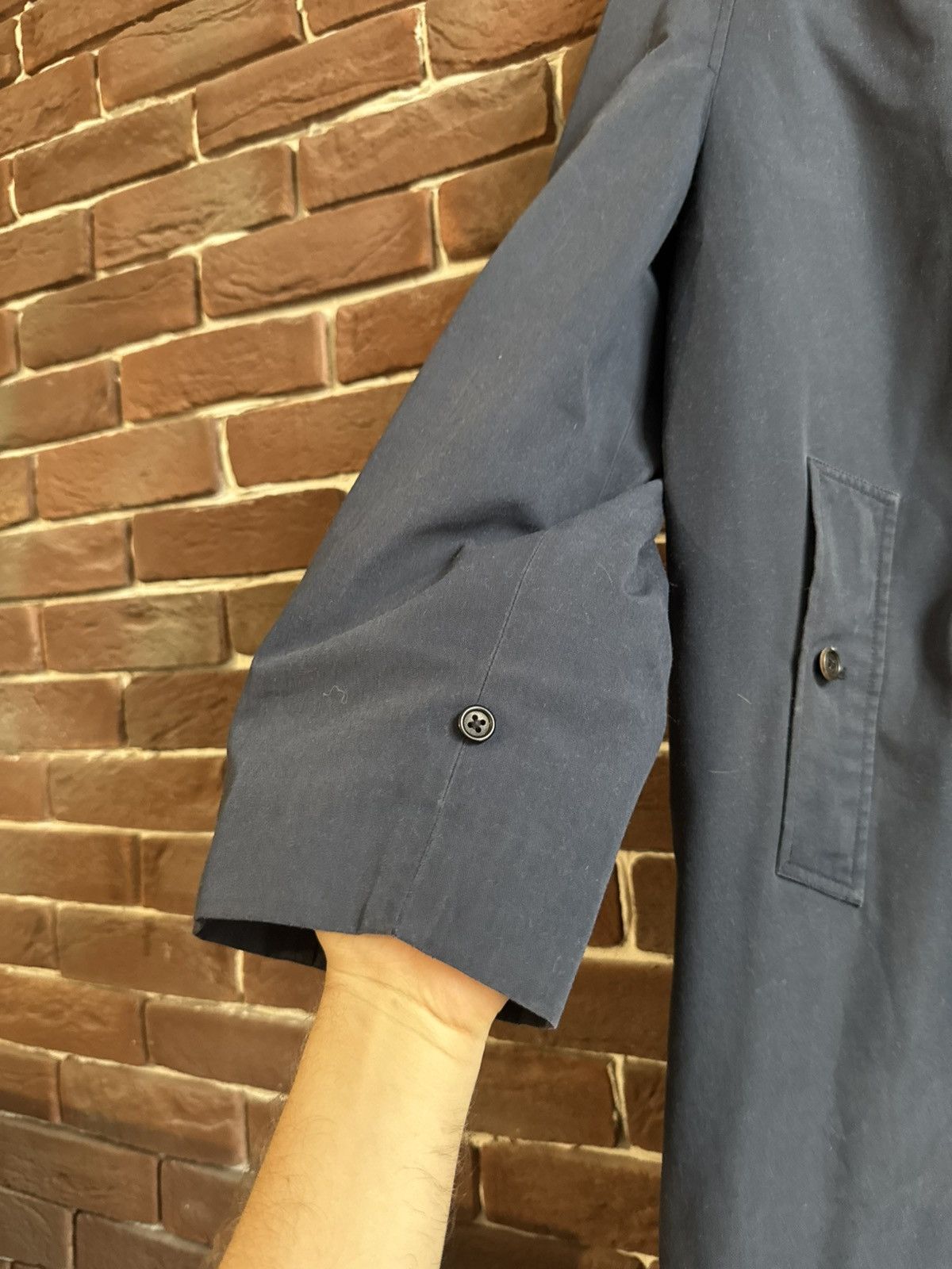 Burberry 60S Vintage Burberrys Nova Check Coat With Underlay Navy Size US L / EU 52-54 / 3 - 7 Thumbnail