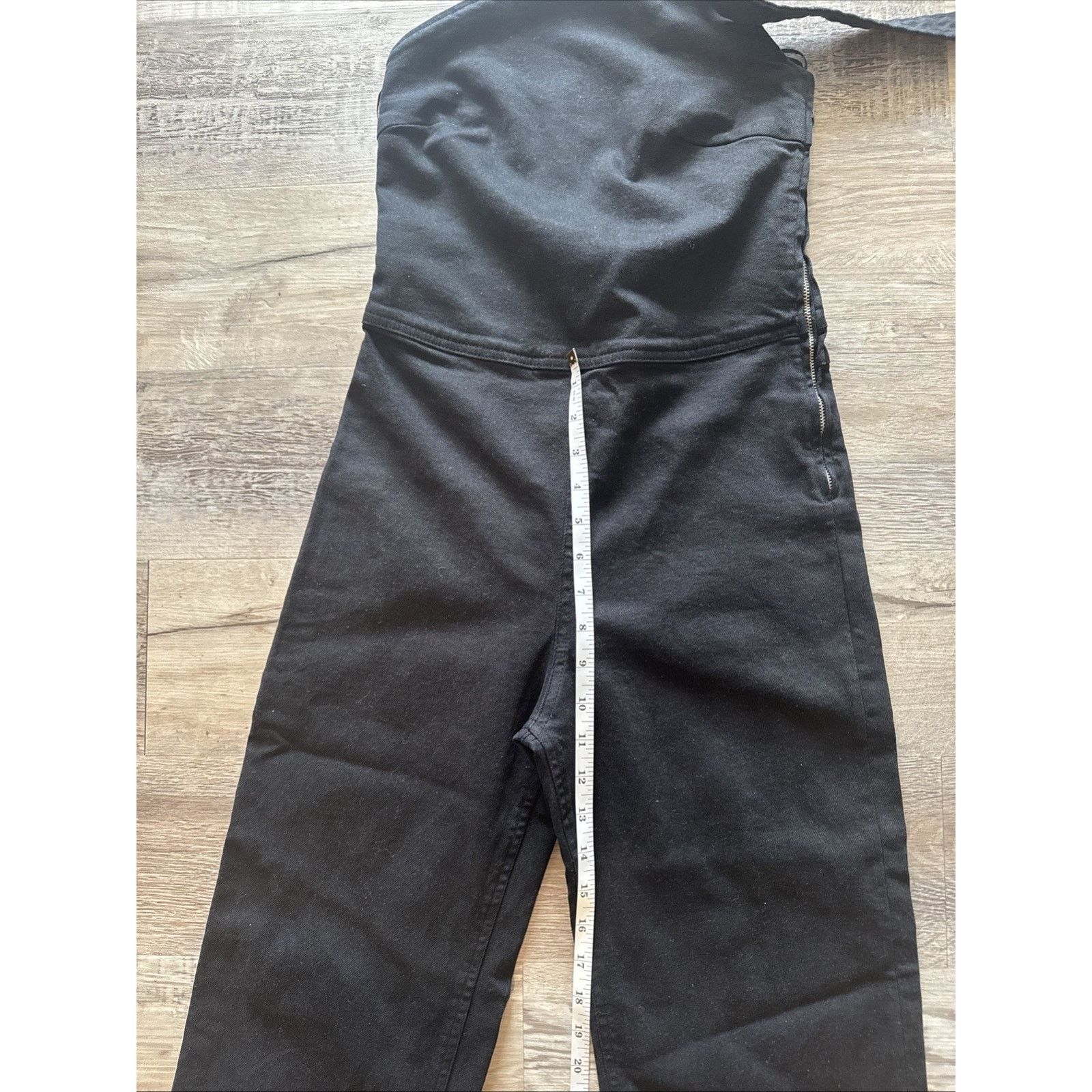 Zara ZARA WOMAN ASYMMETRIC JUMPSUIT BLACK SZ XS Brand New Size 26" / US 2 / IT 38 - 8 Thumbnail