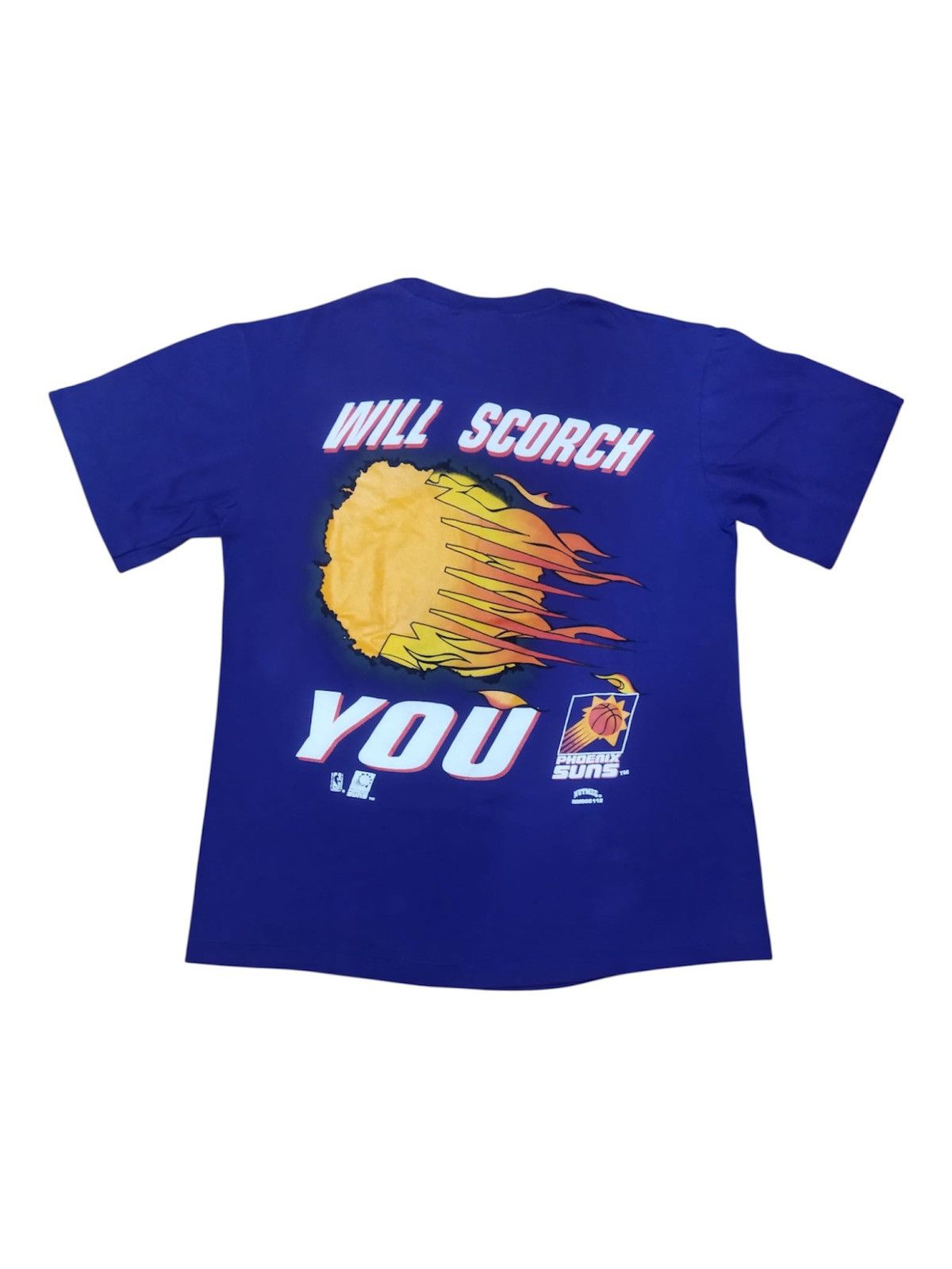 NBA Vintage 90s Phoenix Suns Will Scorch You Shirt Size US L / EU 52-54 / 3 - 2 Thumbnail
