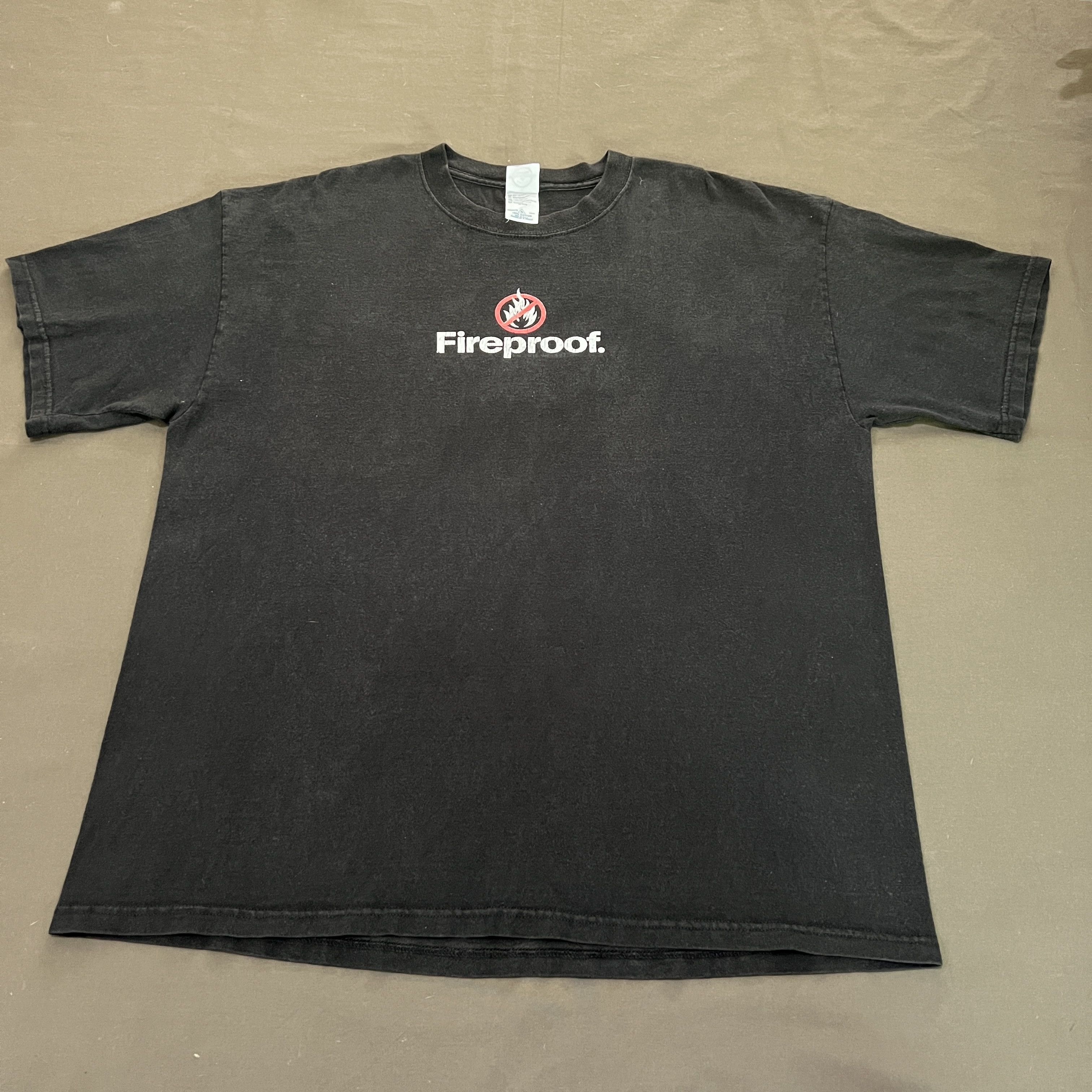 Vintage Vintage Y2K Fireproof Jesus God Bible Holy Tee XL Faded Size US XL / EU 56 / 4 - 2 Thumbnail