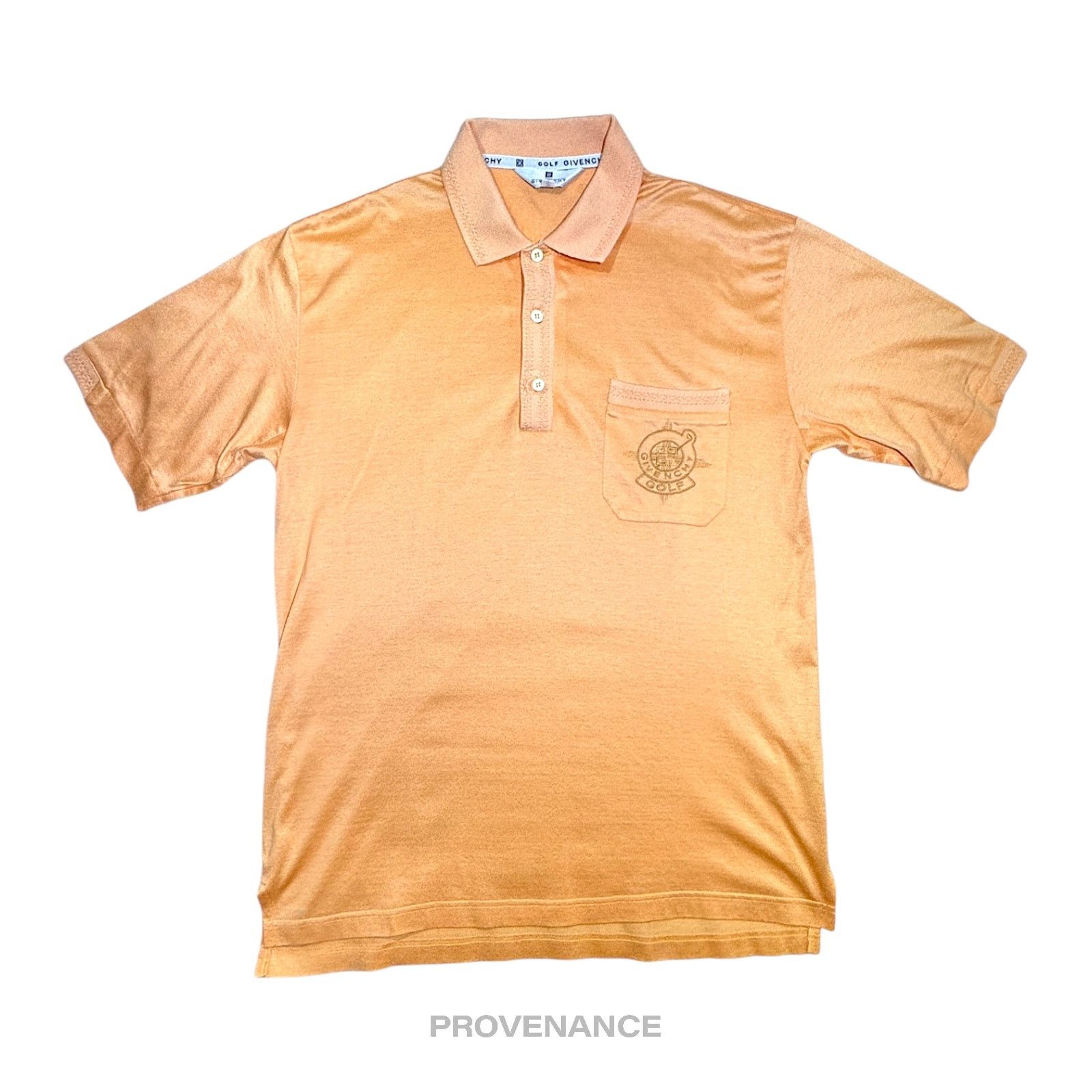 Givenchy 🔴 Givenchy Embroidered Golf 4G Polo Shirt - Peach M Size US M / EU 48-50 / 2 - 1 Thumbnail