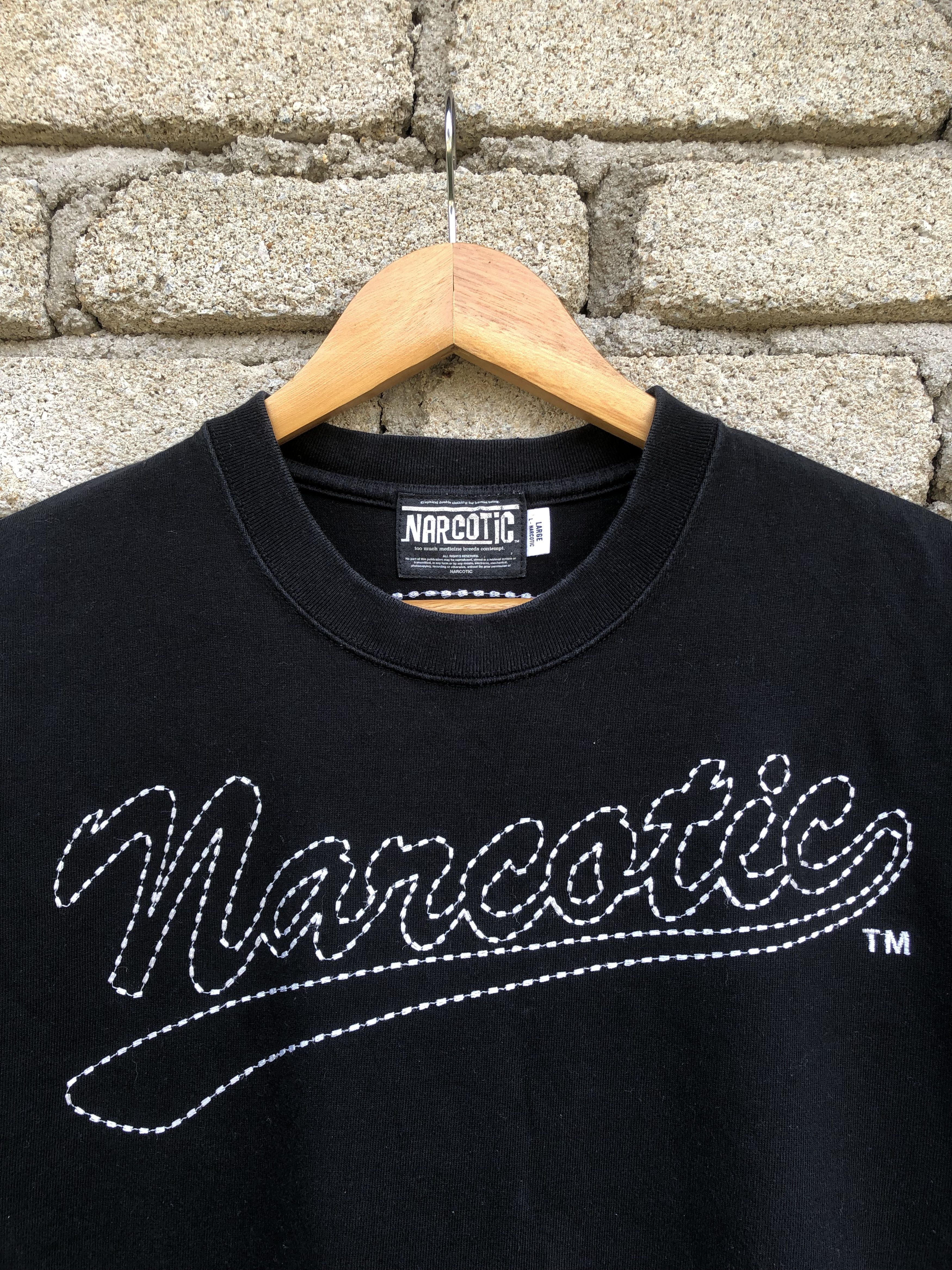 Narcotic GDC Vintage Narcotic GDC Japan Embroidered Logo Tshirt Size US L / EU 52-54 / 3 - 3 Thumbnail