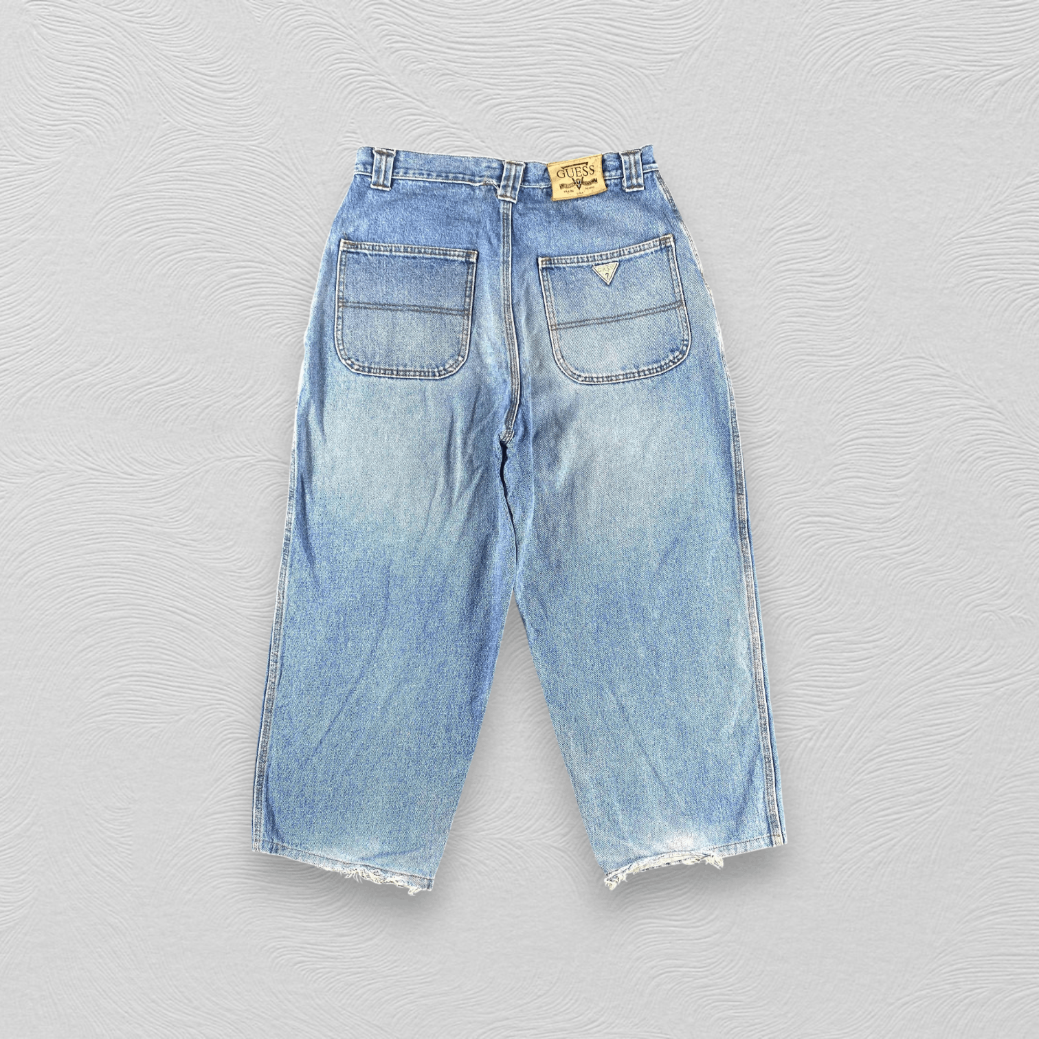 Guess Vintage 90's Guess Jeans Faded Baggy Denim KJ3398 Size US 33 - 2 Thumbnail